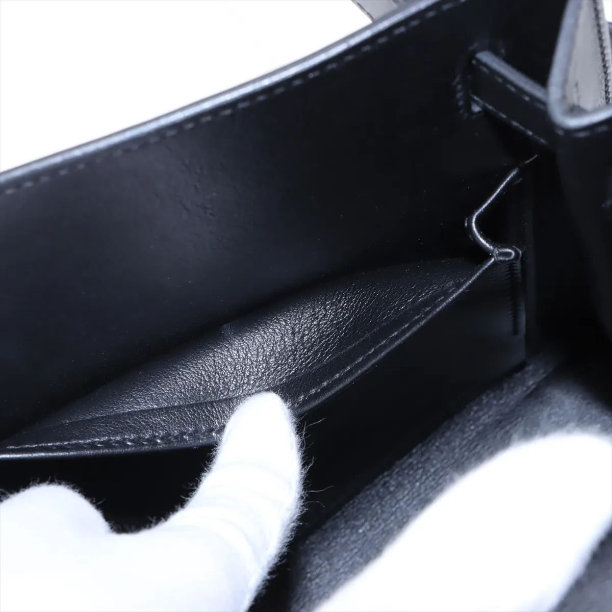 [Individually wrapped] Hermes Kelly 32 Serie Vaux Swift x Toile de Camp Black x Multicolor Silver Hardware A: 2017 Cavalcadour — view 11