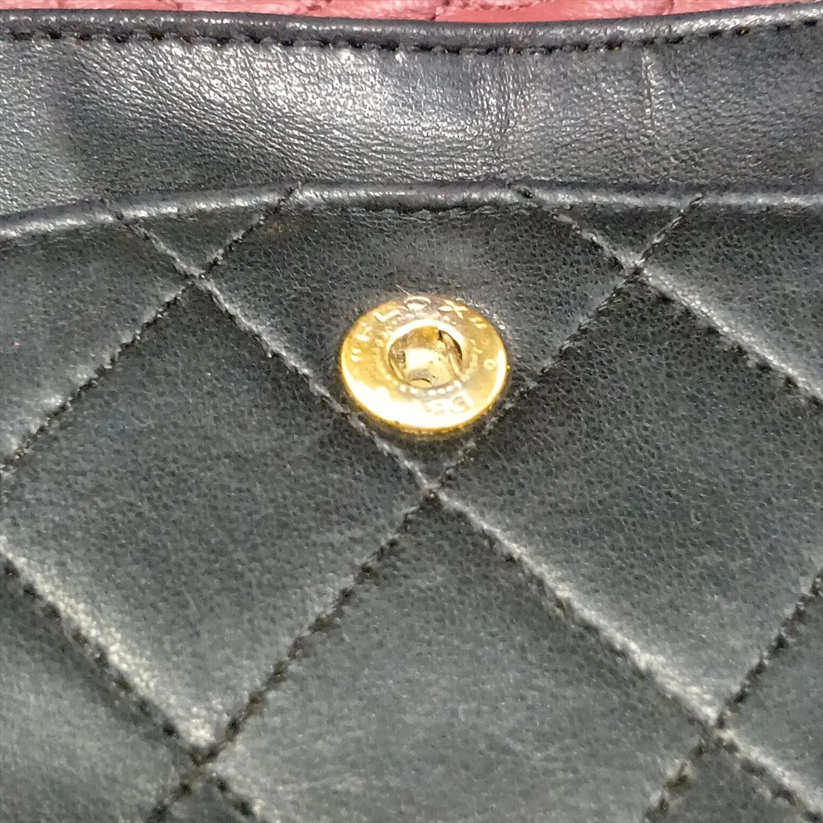 Matelassé 23 Small Lambskin Double Flap Double Chain Bag, Black with Gold Hardware, 0635069, Serial Number 0-series, A01113 — view 13