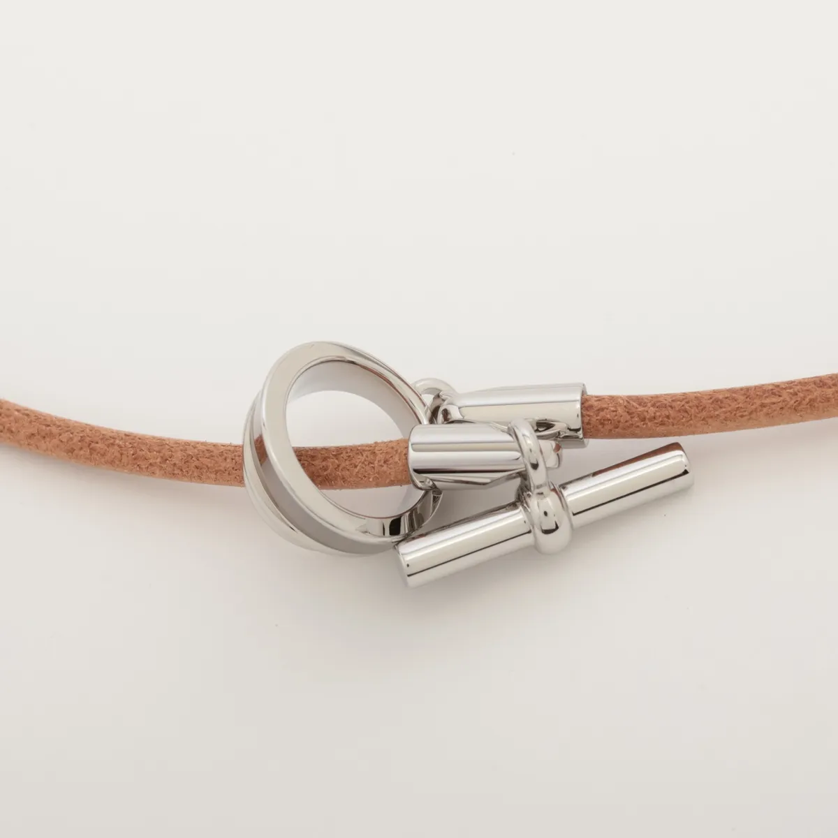 Equus GD0214 Necklace GP x Leather Brown — view 3
