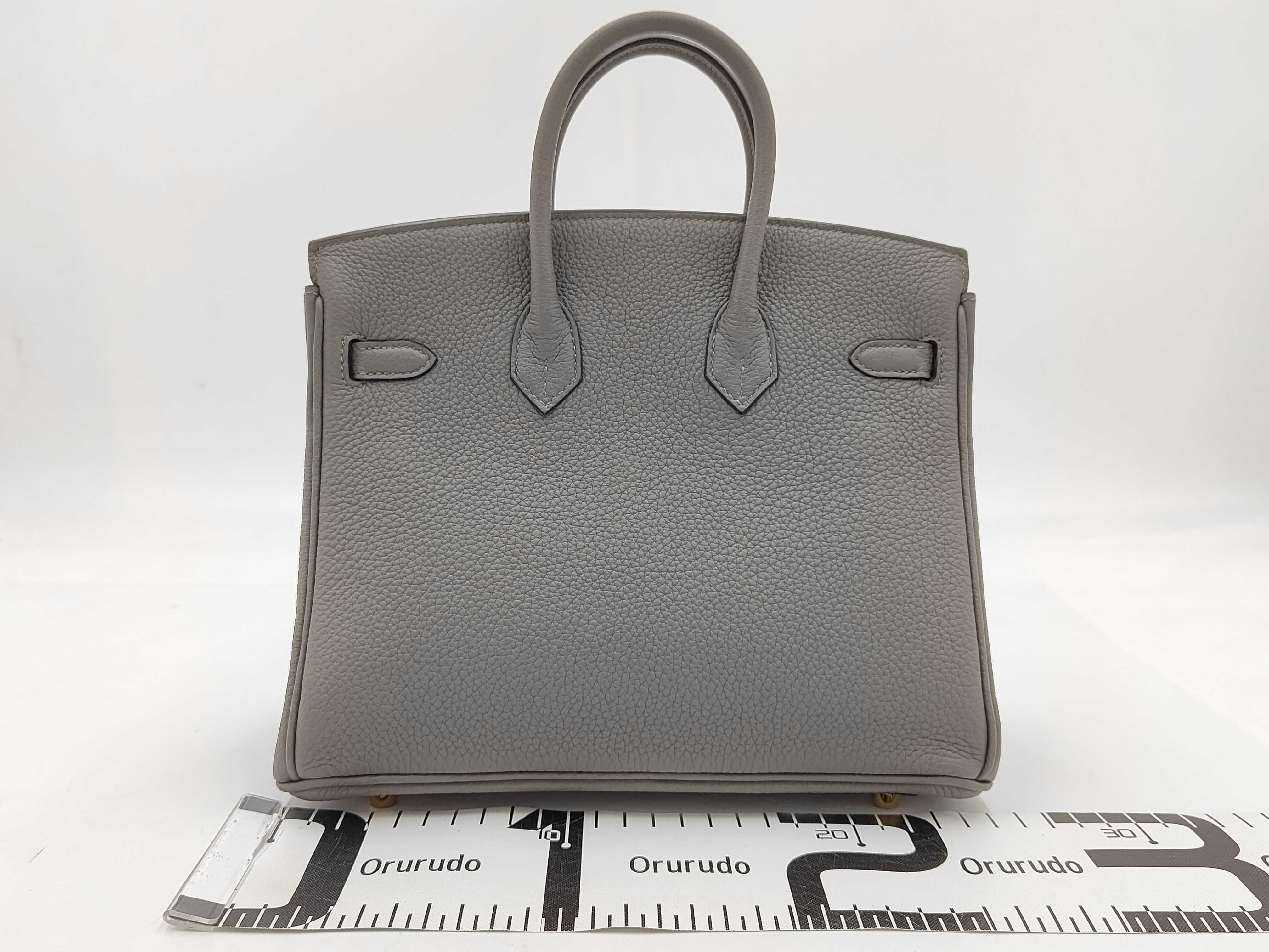 Birkin 25 Etoupe Gold Hardware W Stamp Handbag — view 2