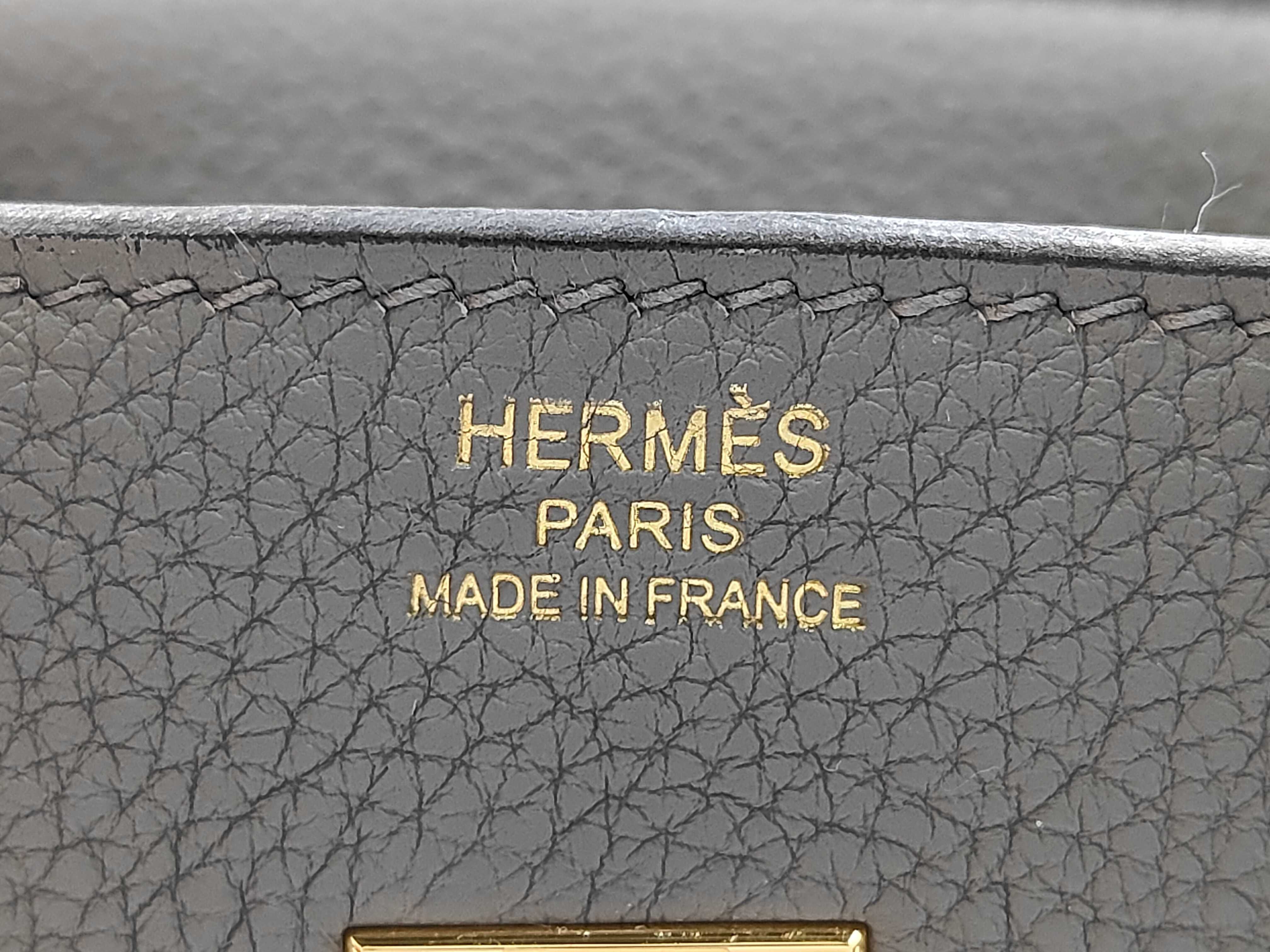 Birkin 25 Etoupe Gold Hardware W Stamp Handbag — view 12