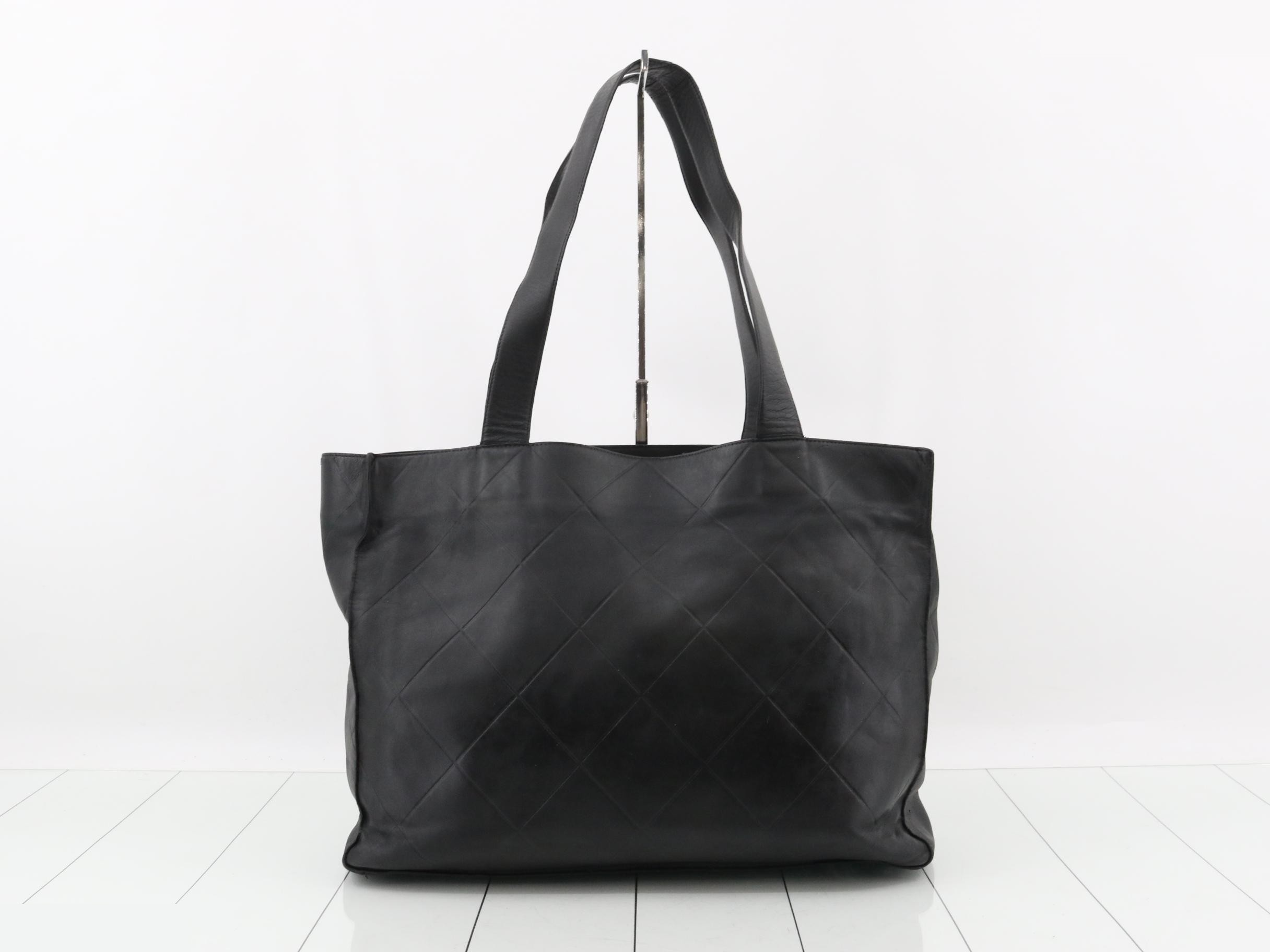 Matelassé Leather Tote Bag — view 2