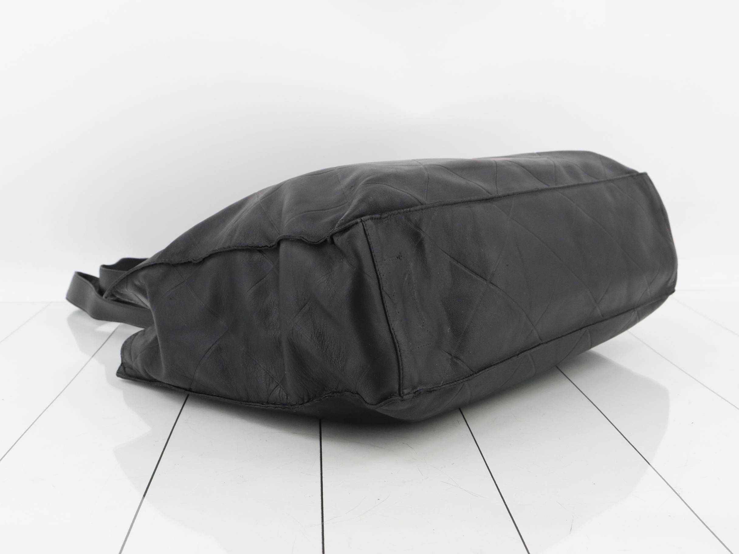 Matelassé Leather Tote Bag — view 5