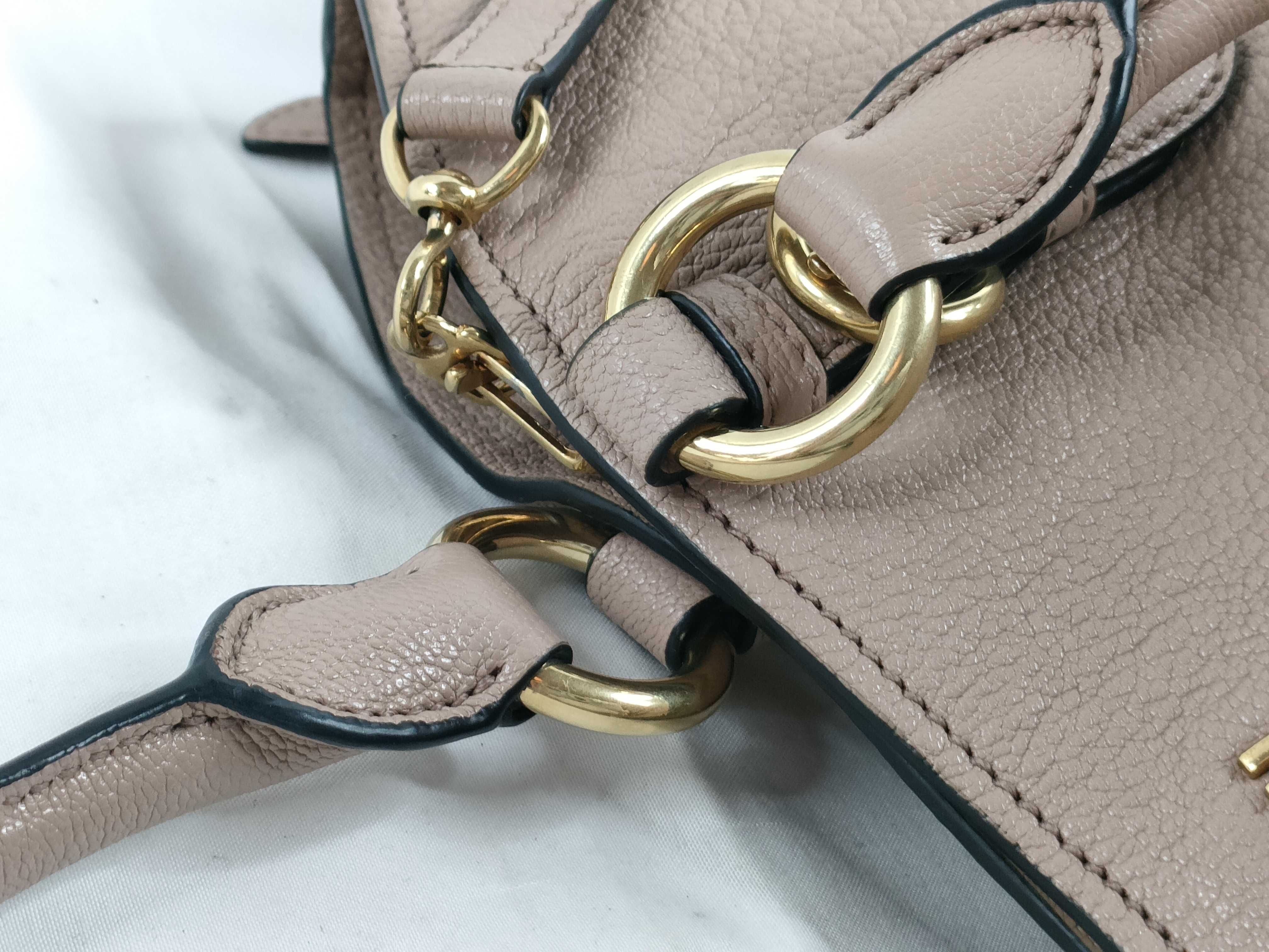 Leather 2-Way Handbag Pink Handbag — view 8