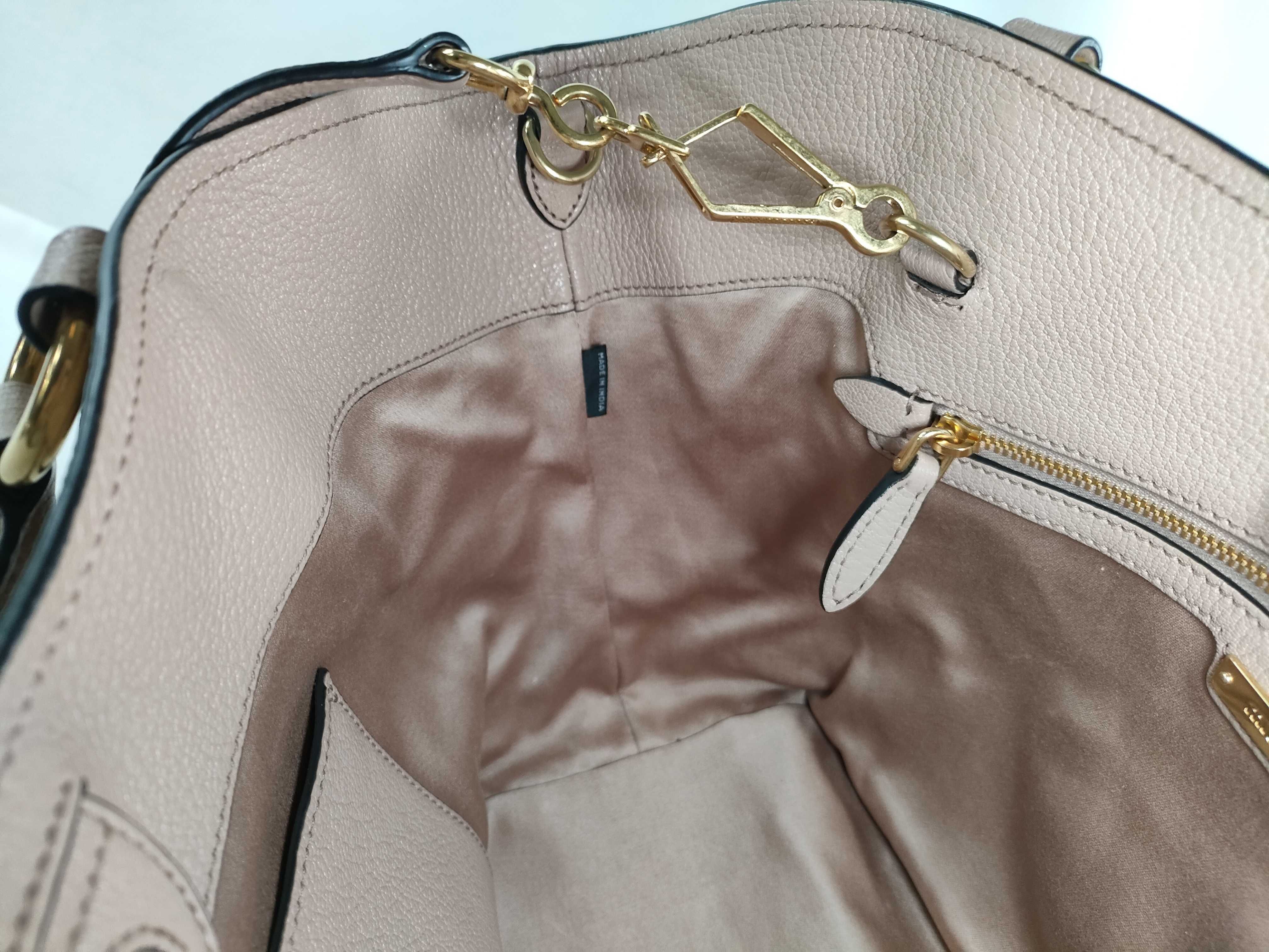 Leather 2-Way Handbag Pink Handbag — view 10