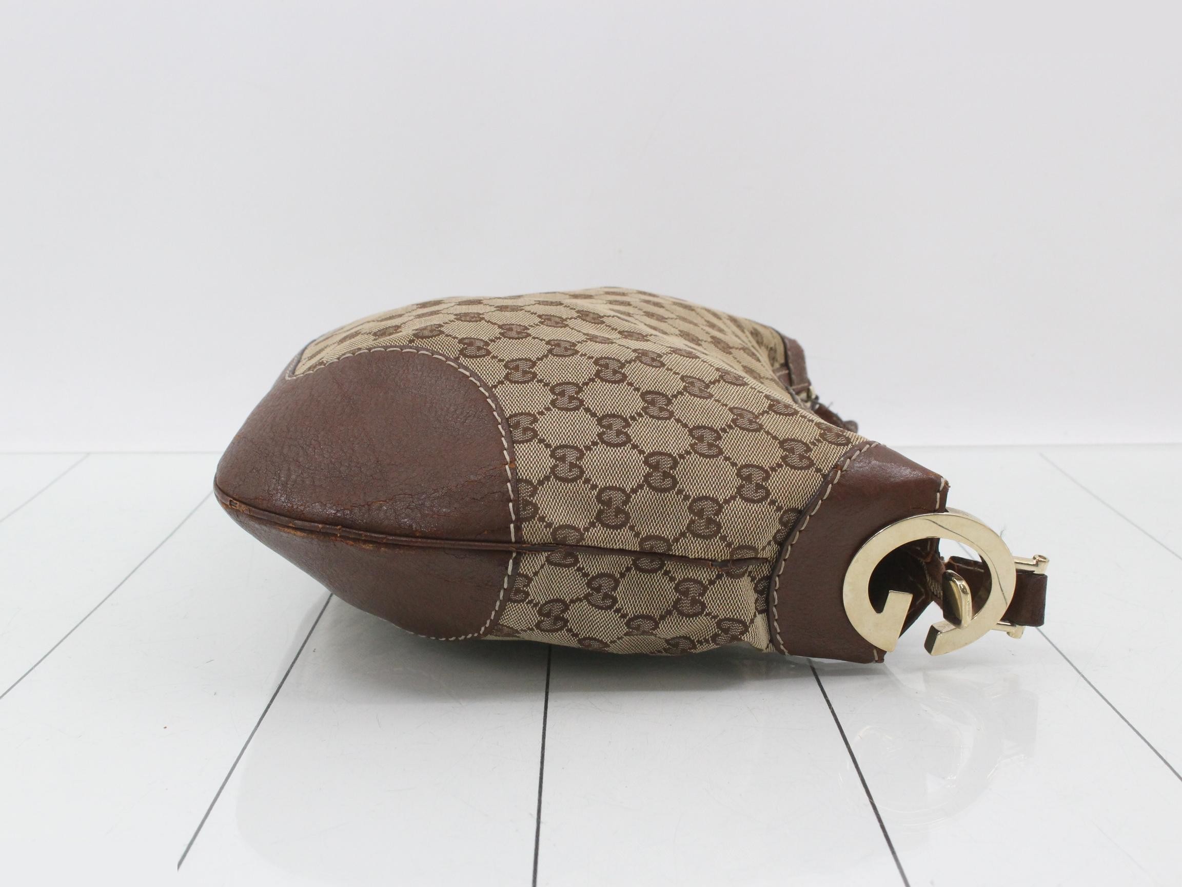 GG Canvas Shoulder Bag, Beige, 211810 — view 3