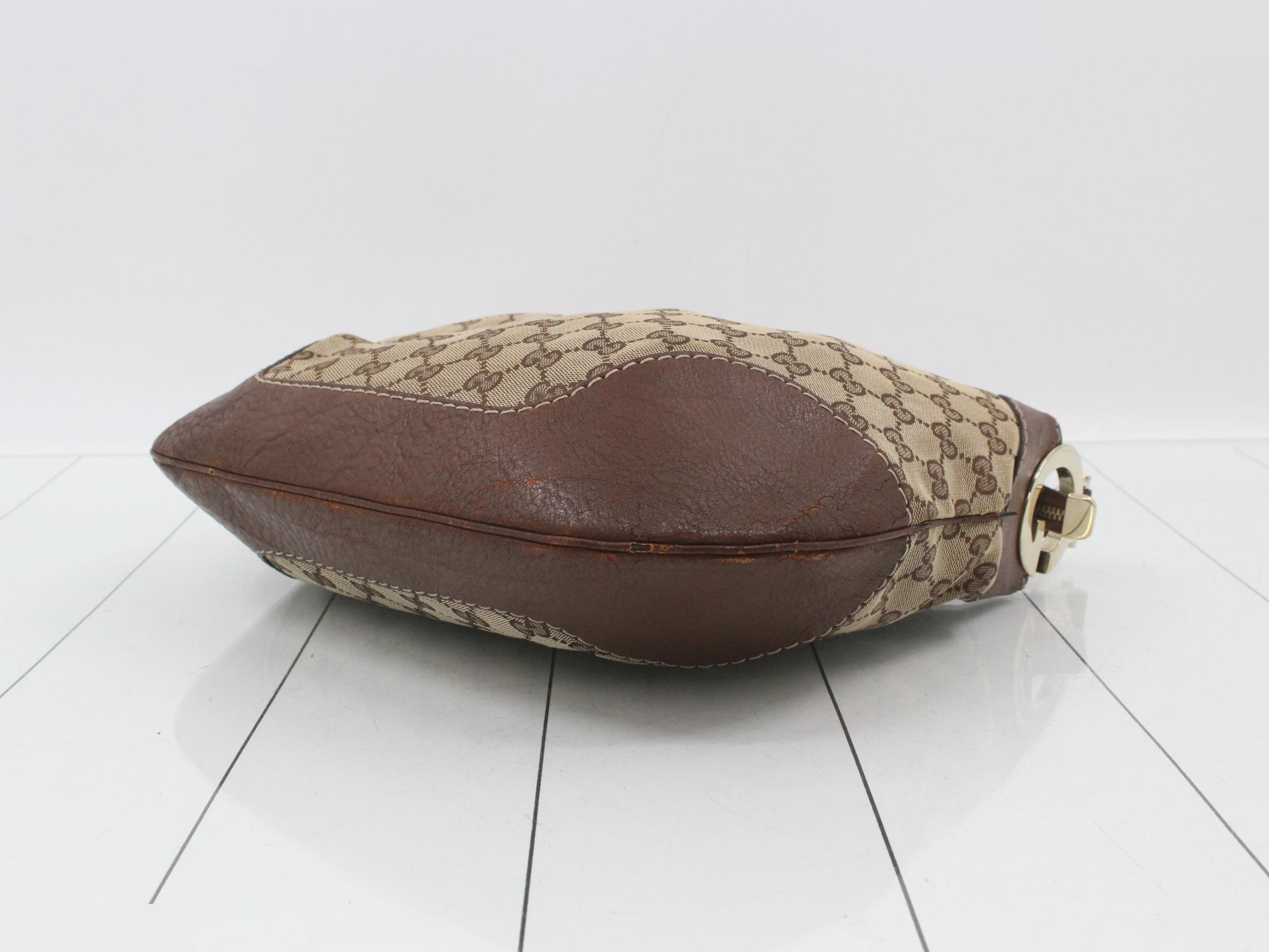 GG Canvas Shoulder Bag, Beige, 211810 — view 6