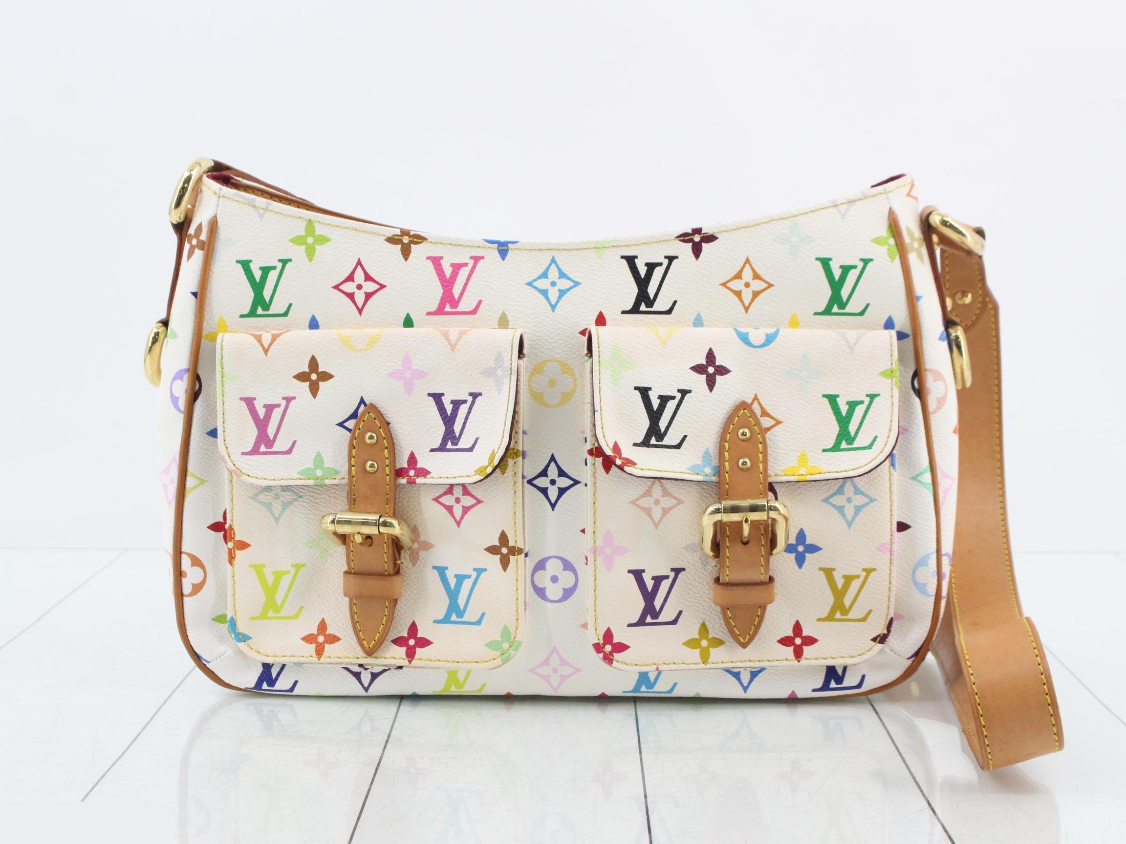 Monogram Multicolor Lodge GM Blanc Shoulder Bag