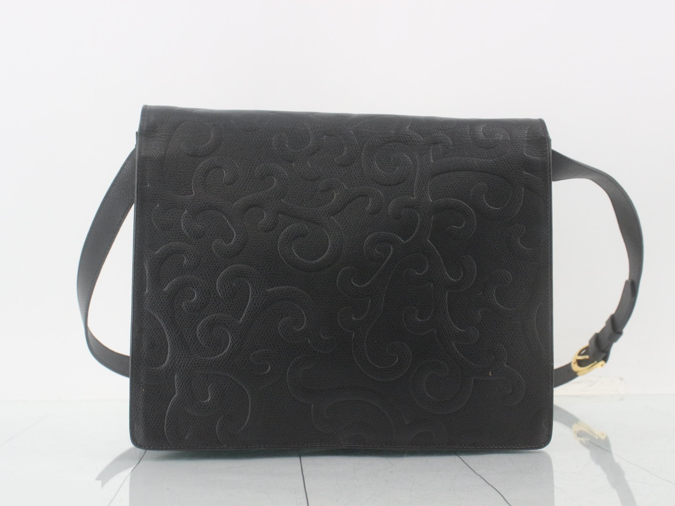 Shoulder Bag, Black Leather — view 2