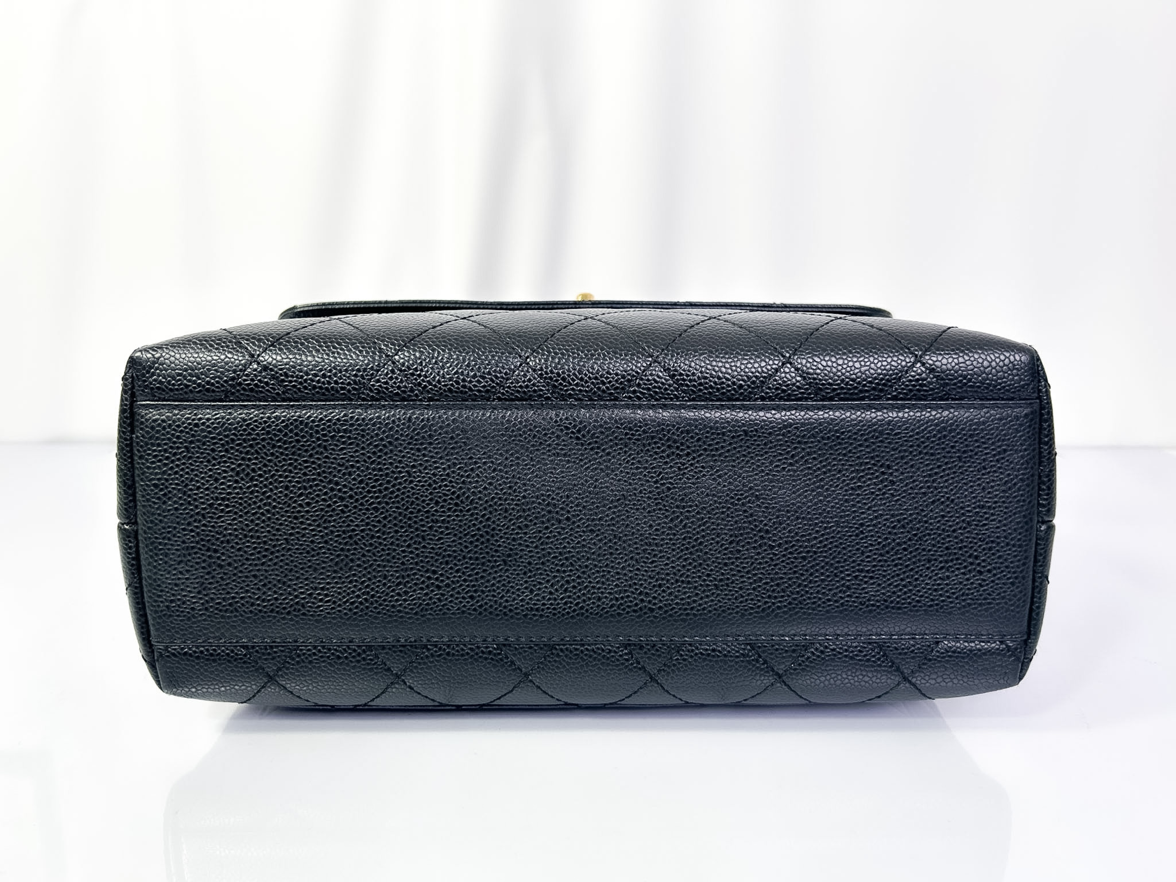 Matelassé Caviar Skin Handbag with Gold Hardware, Original Seal Included. — view 3