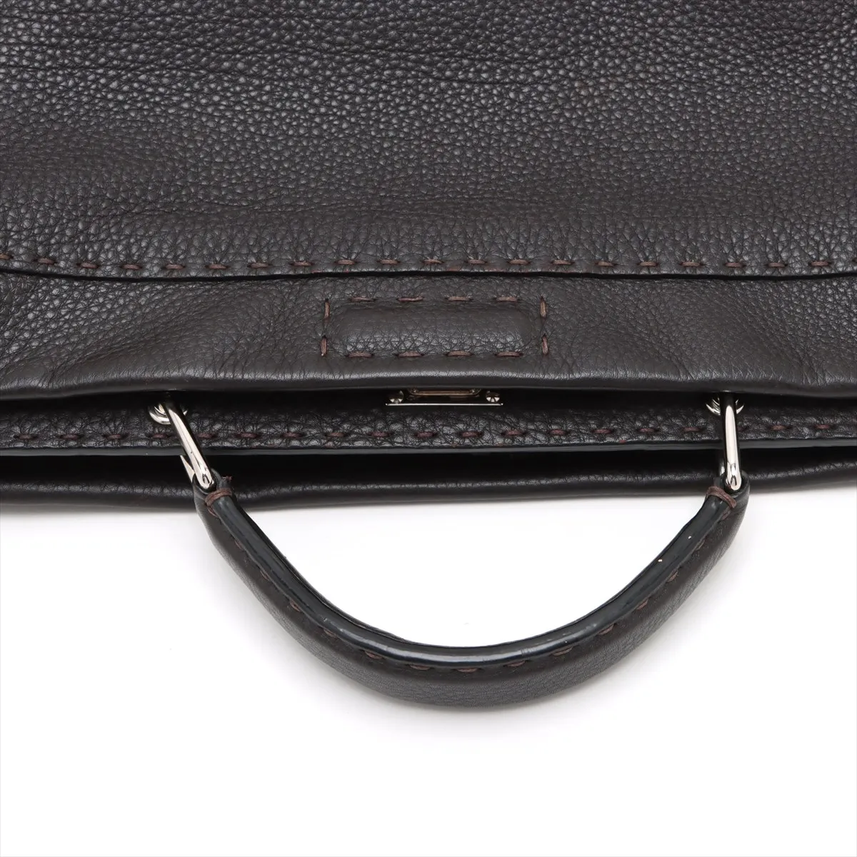 Selleria Peekaboo Leather 2WAY Handbag Brown 7VA388 — view 5