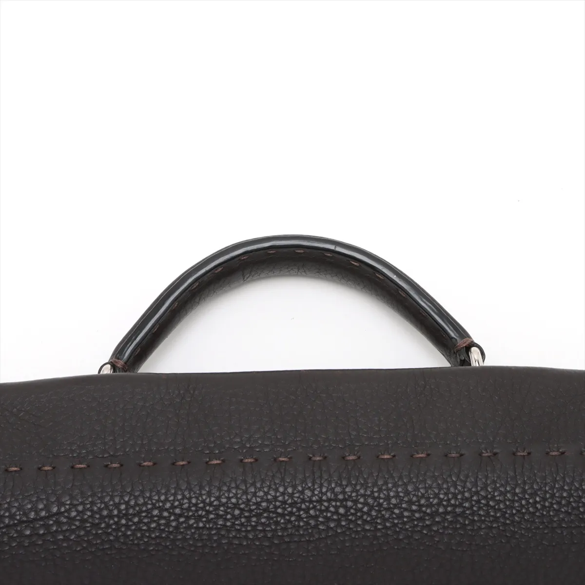 Selleria Peekaboo Leather 2WAY Handbag Brown 7VA388 — view 6