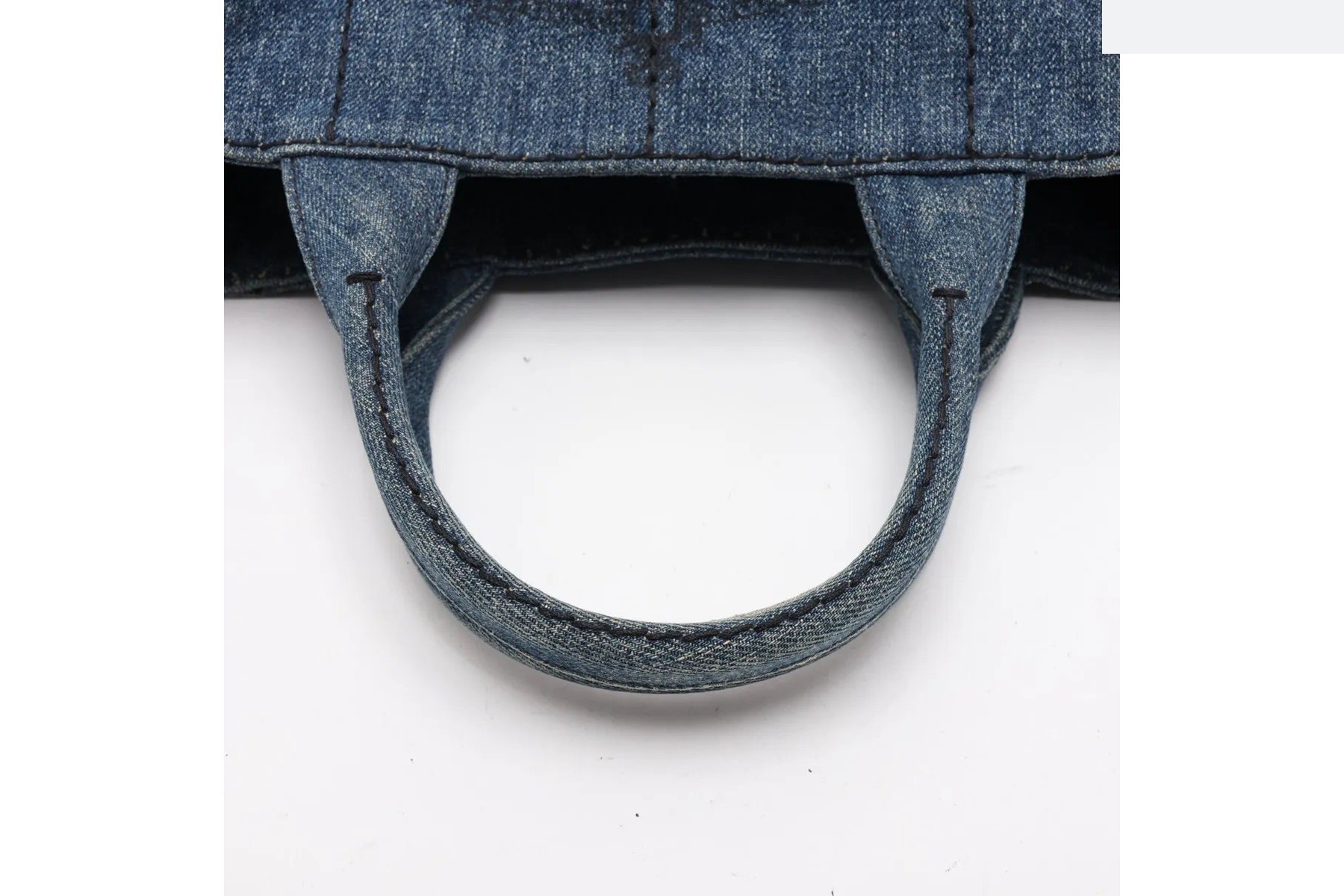Canapa Denim Blue Triangle Logo 2-Way Shoulder Bag — view 5