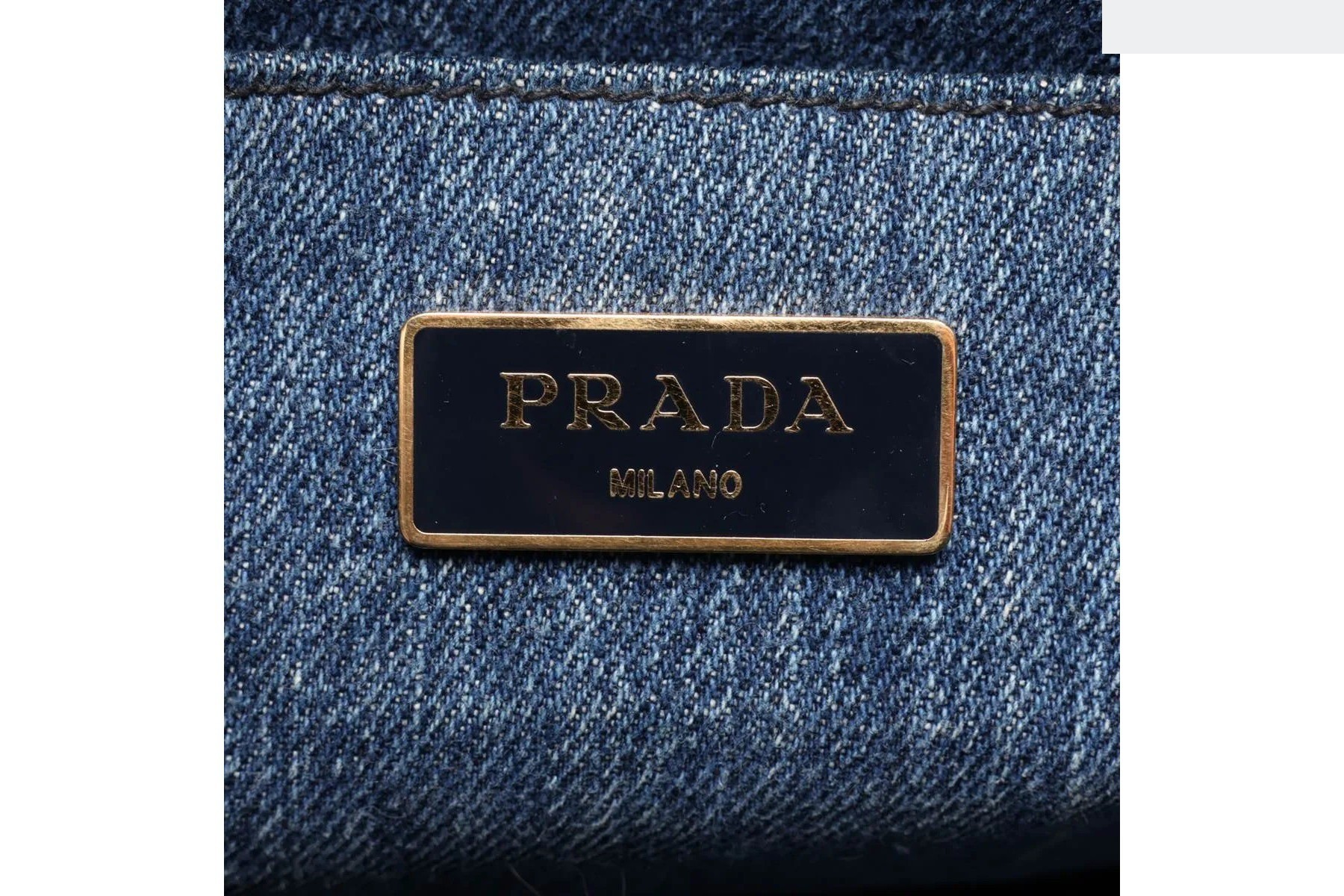 Canapa Denim Blue Triangle Logo 2-Way Shoulder Bag — view 8