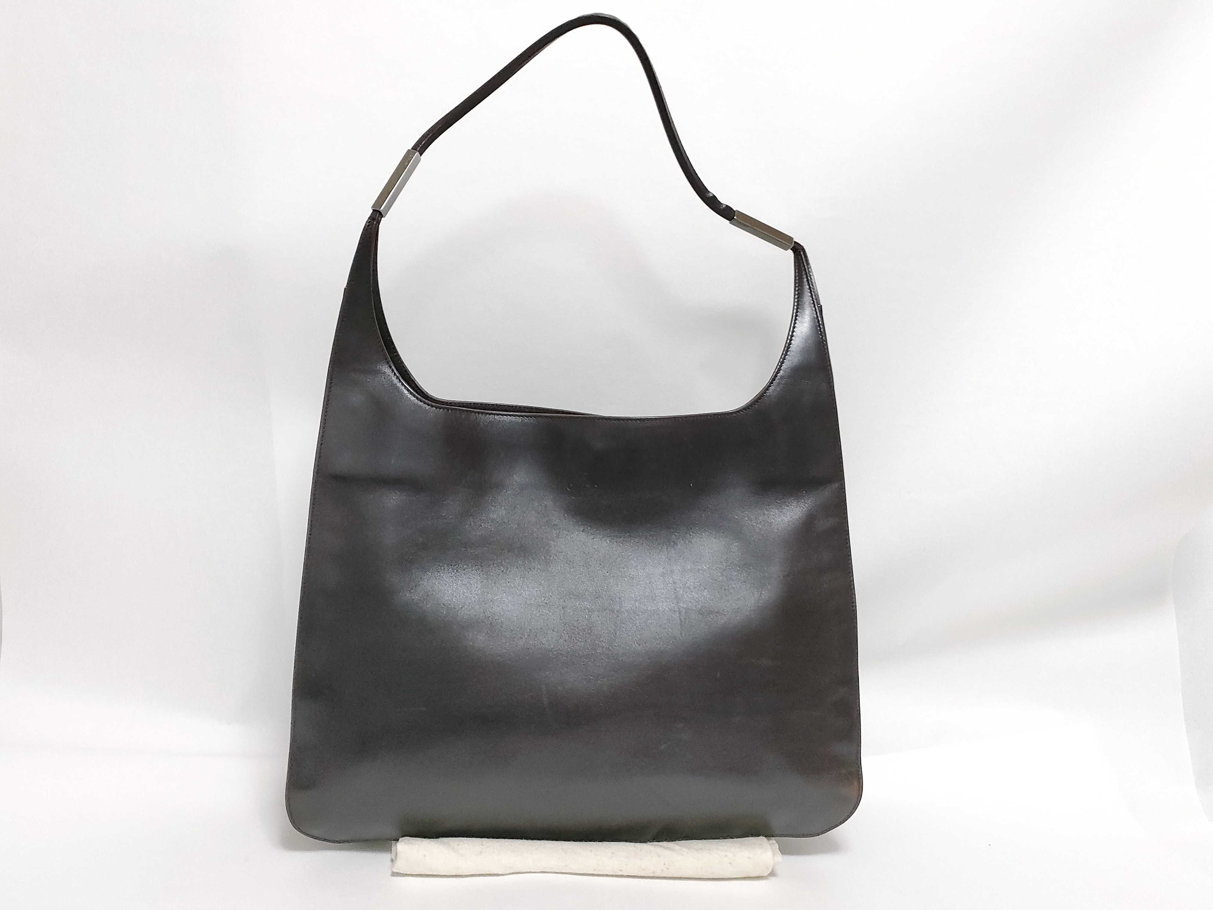 Tote Bag One Shoulder Embossed Logo Leather Bag Shoulder Bag