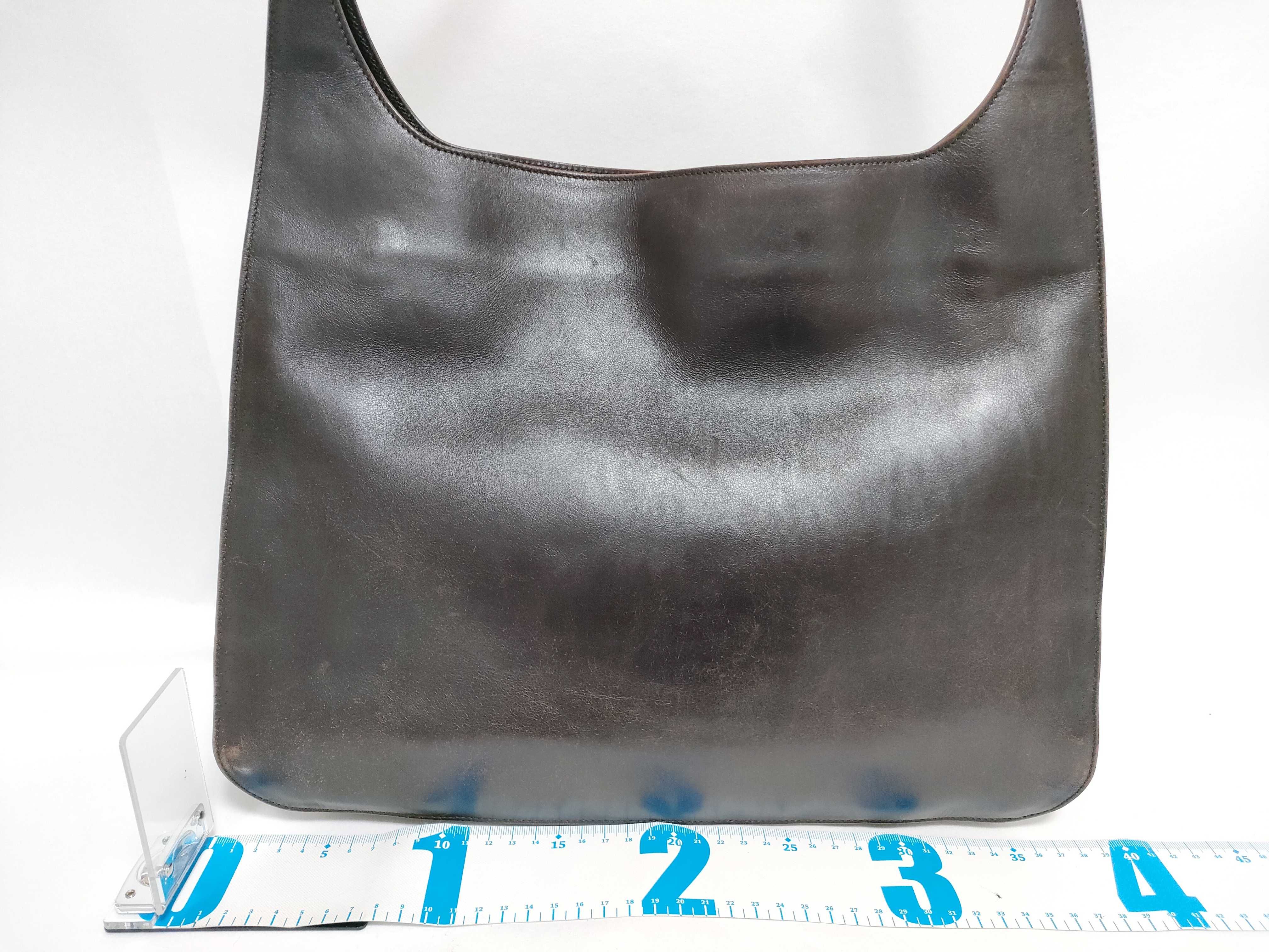 Tote Bag One Shoulder Embossed Logo Leather Bag Shoulder Bag — view 2