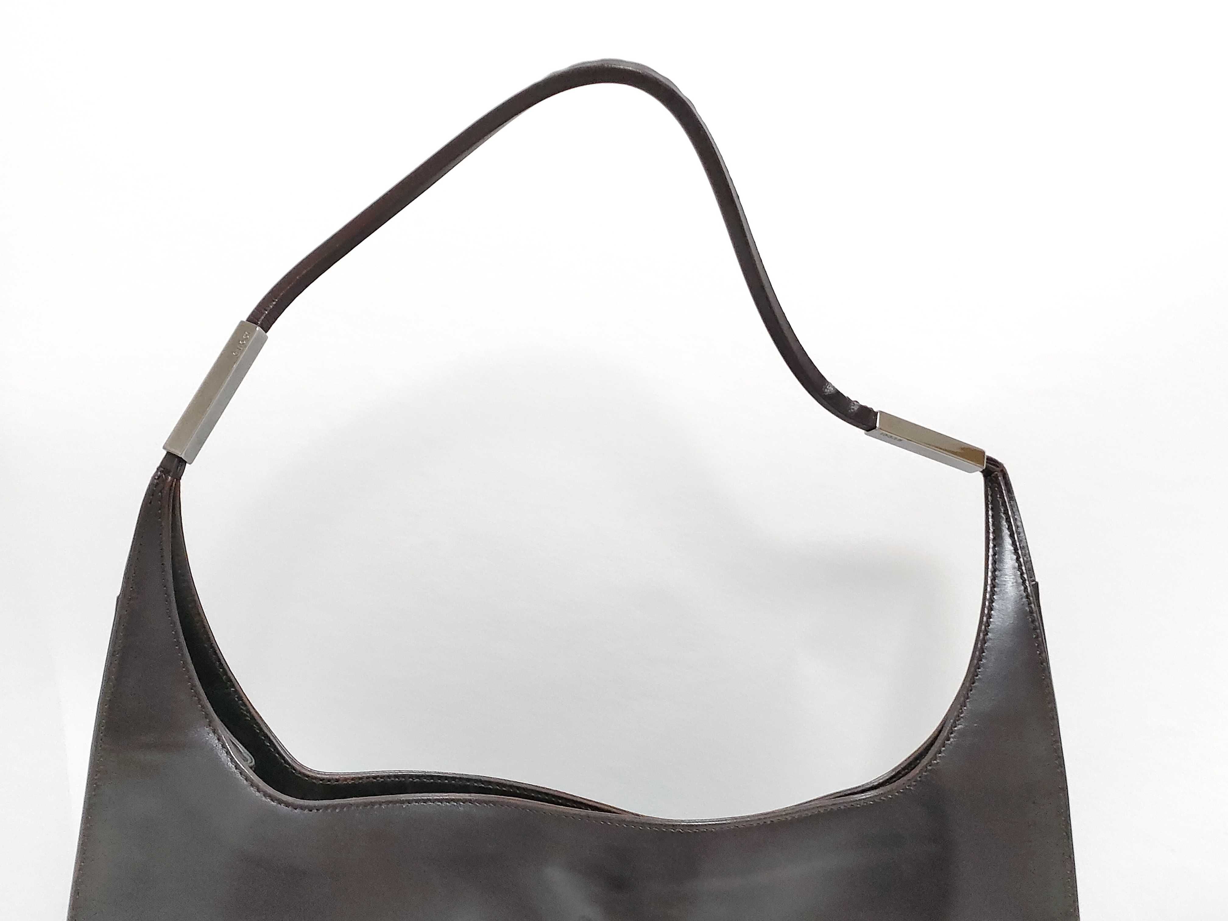 Tote Bag One Shoulder Embossed Logo Leather Bag Shoulder Bag — view 3