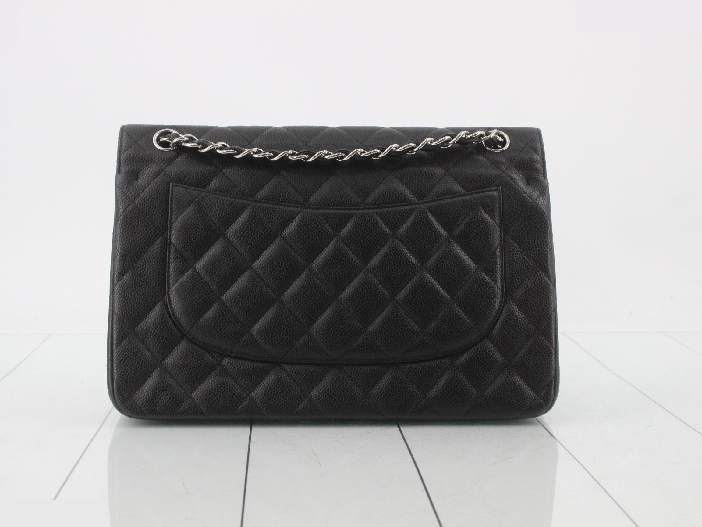 Matelassé Caviar Skin Chain Shoulder Bag — view 2