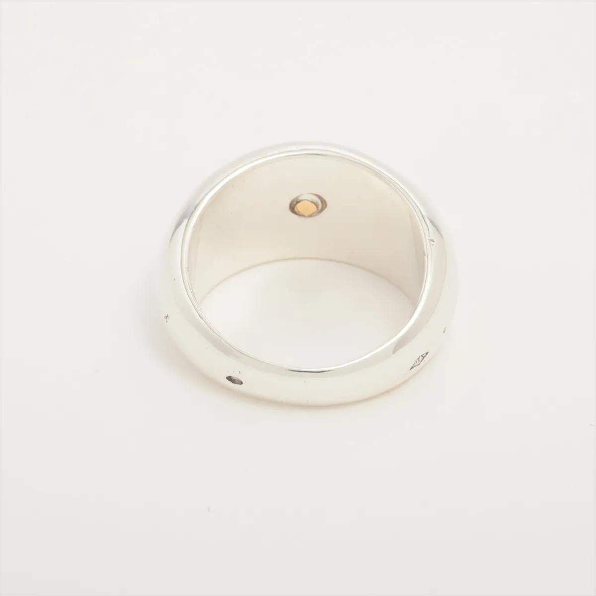 Sellier Ring, Size 52, 925 x 750 mm, 10.5g, Gold x Silver. Shows signs of wear, — view 2