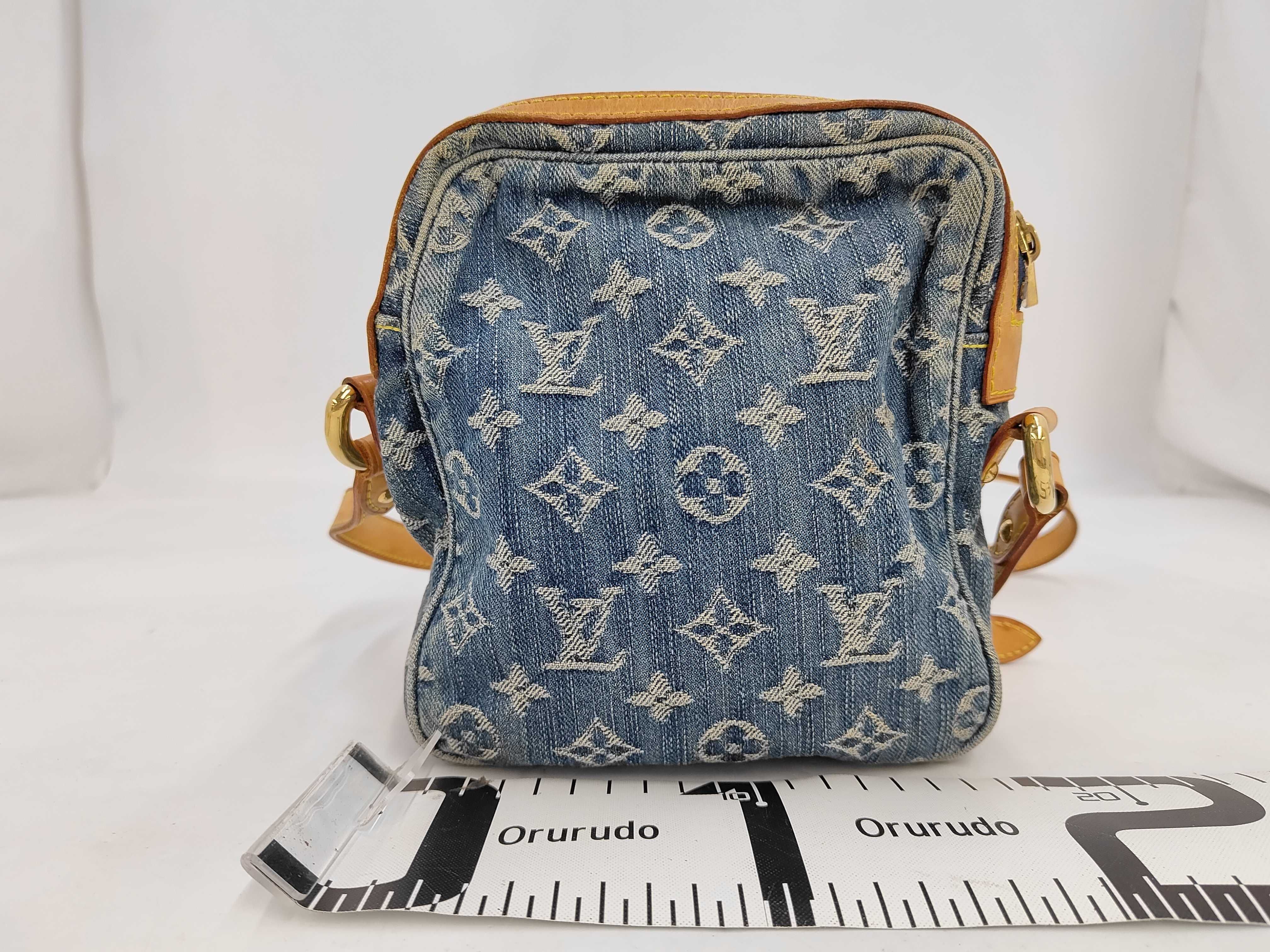 Monogram Denim Shoulder Bag — view 2