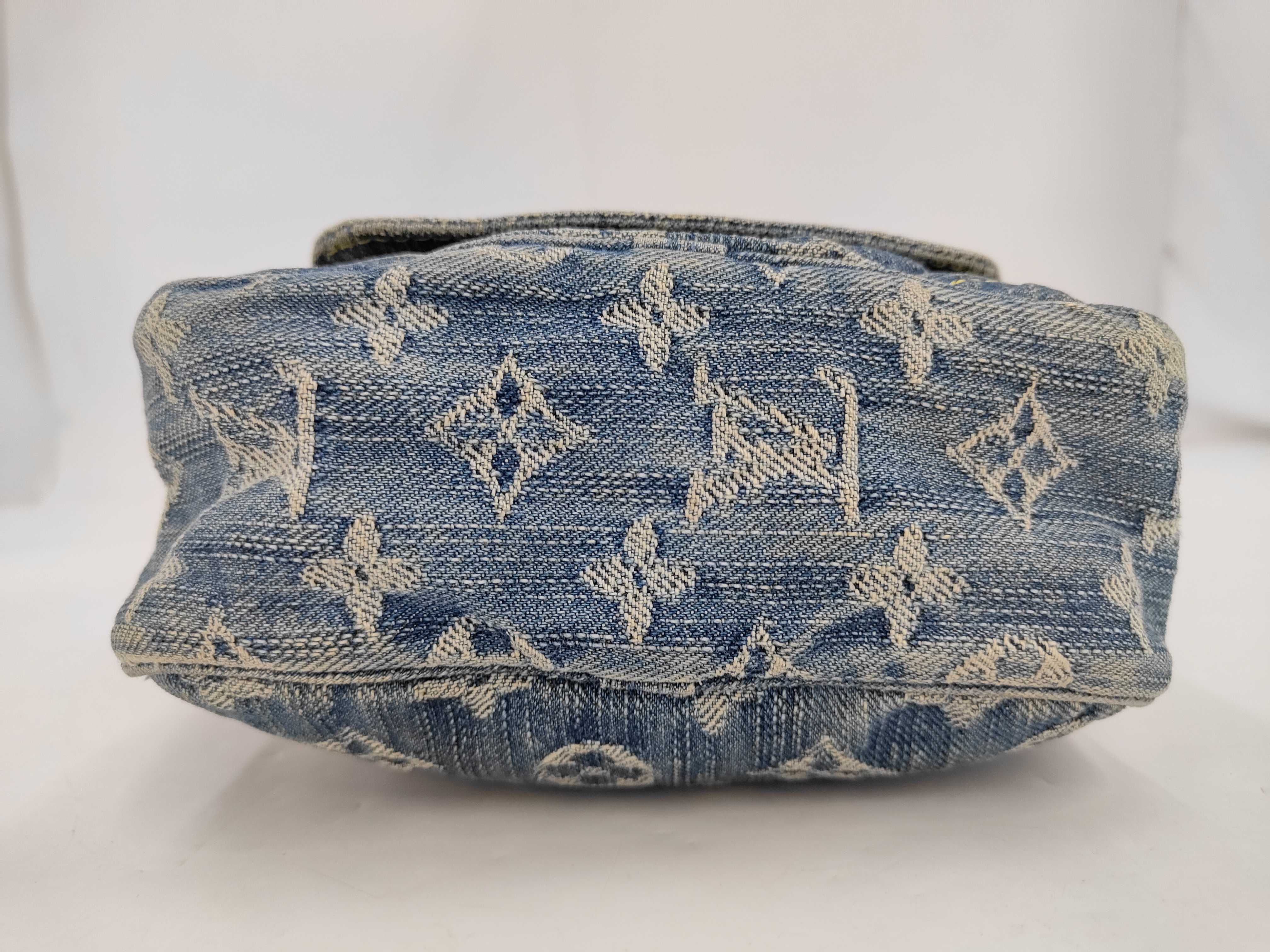 Monogram Denim Shoulder Bag — view 3