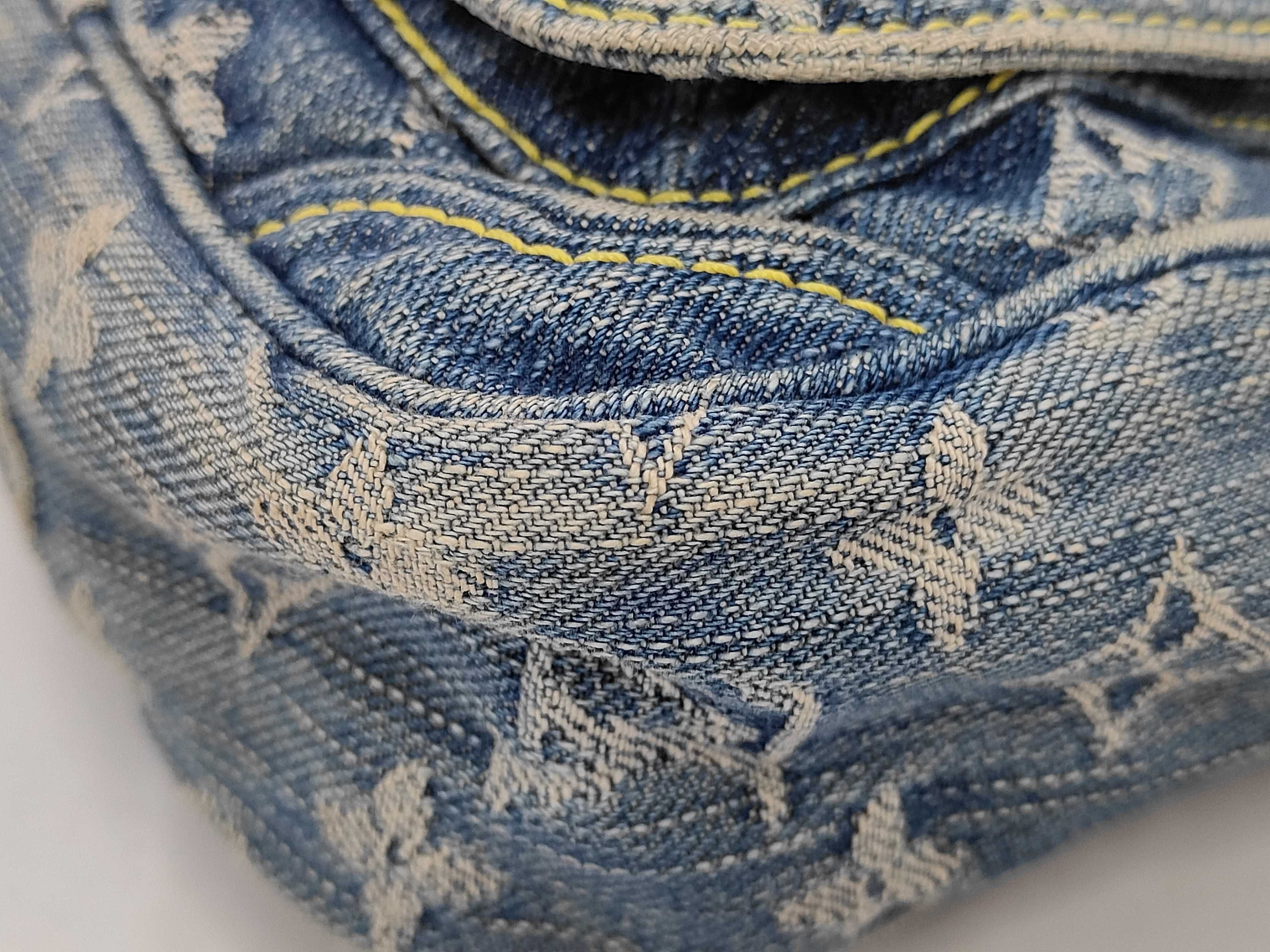 Monogram Denim Shoulder Bag — view 4
