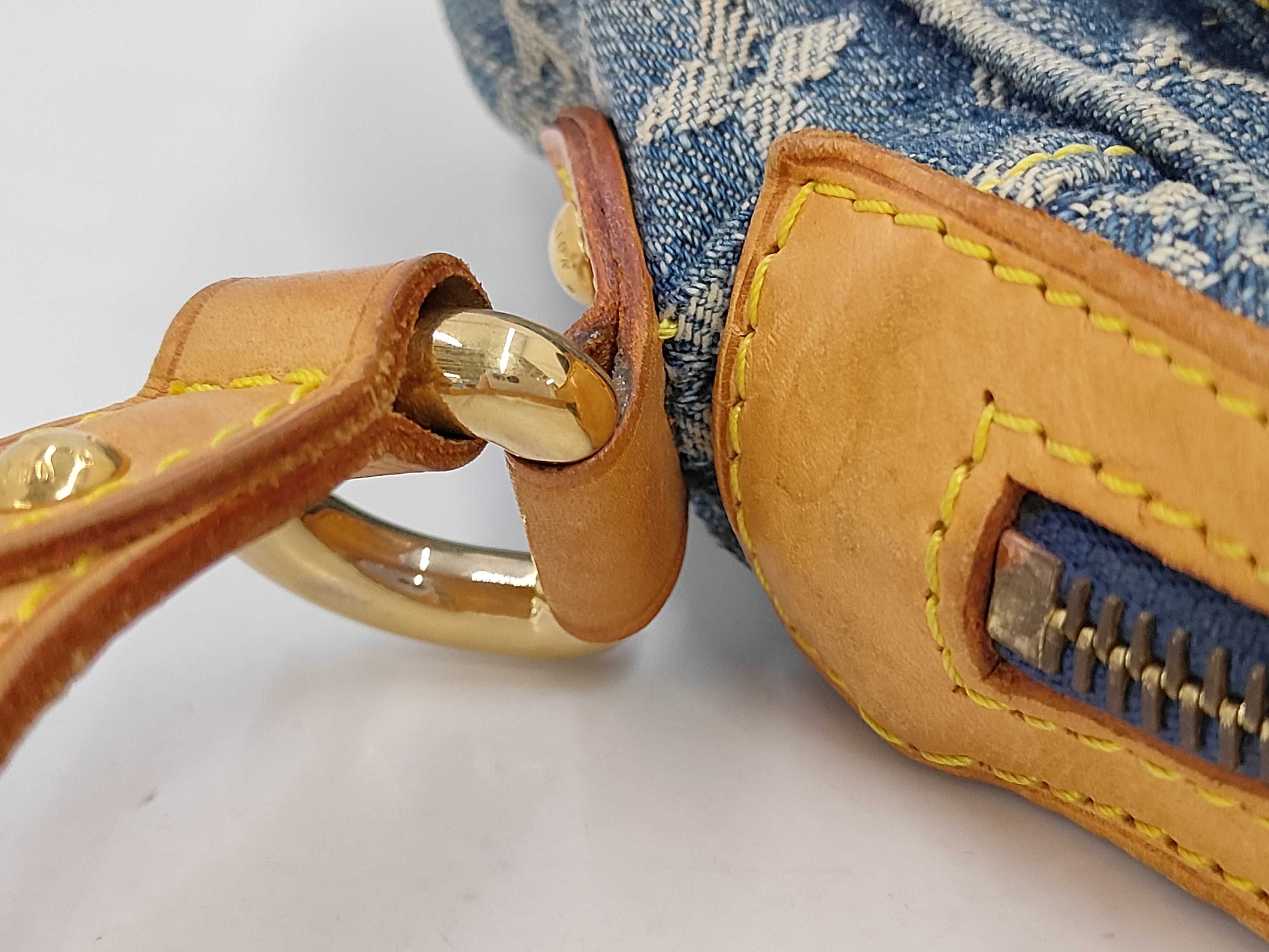 Monogram Denim Shoulder Bag — view 5