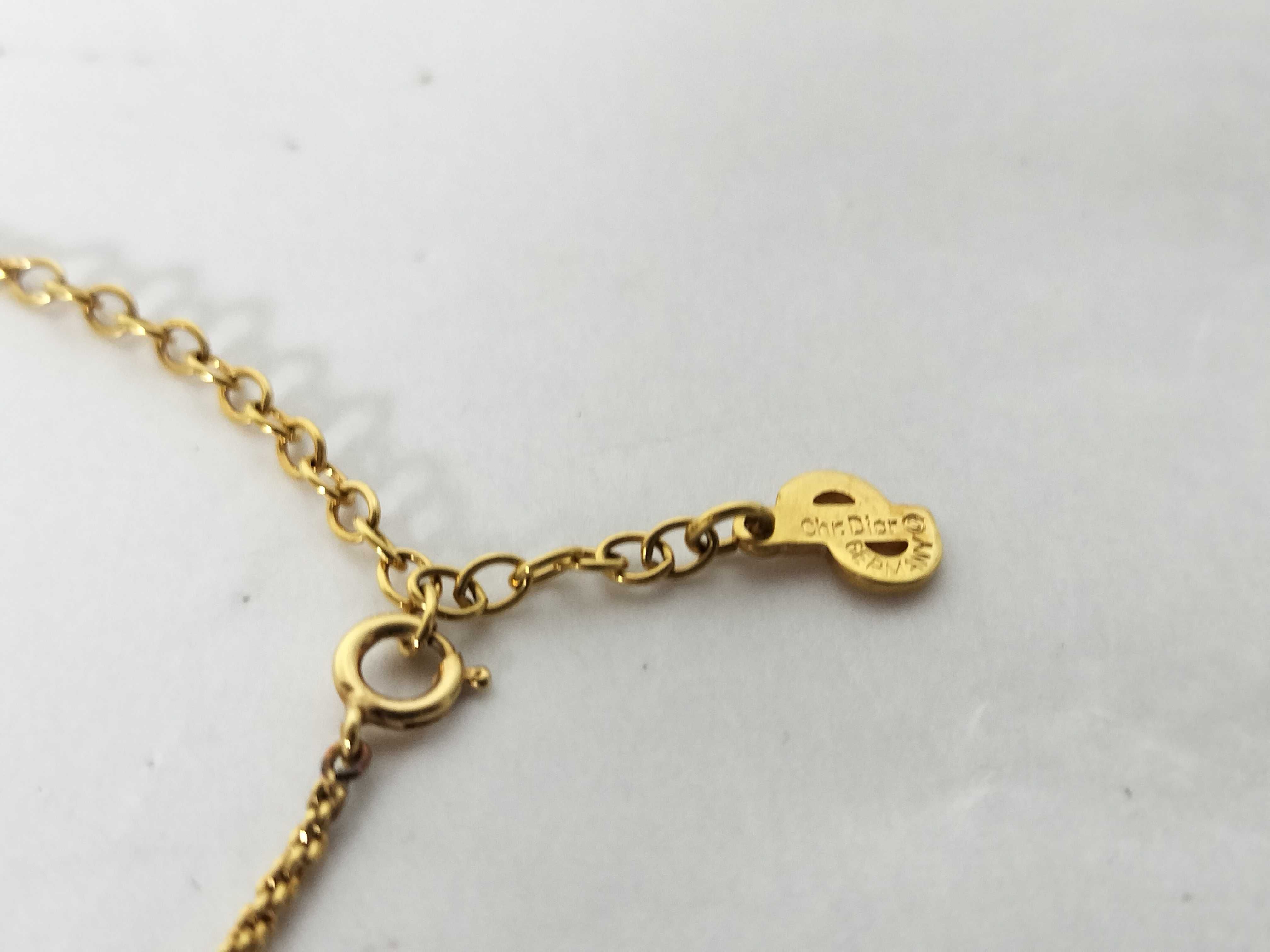 Logo Heart Motif Rhinestone Necklace (IY8267) Necklace — view 5