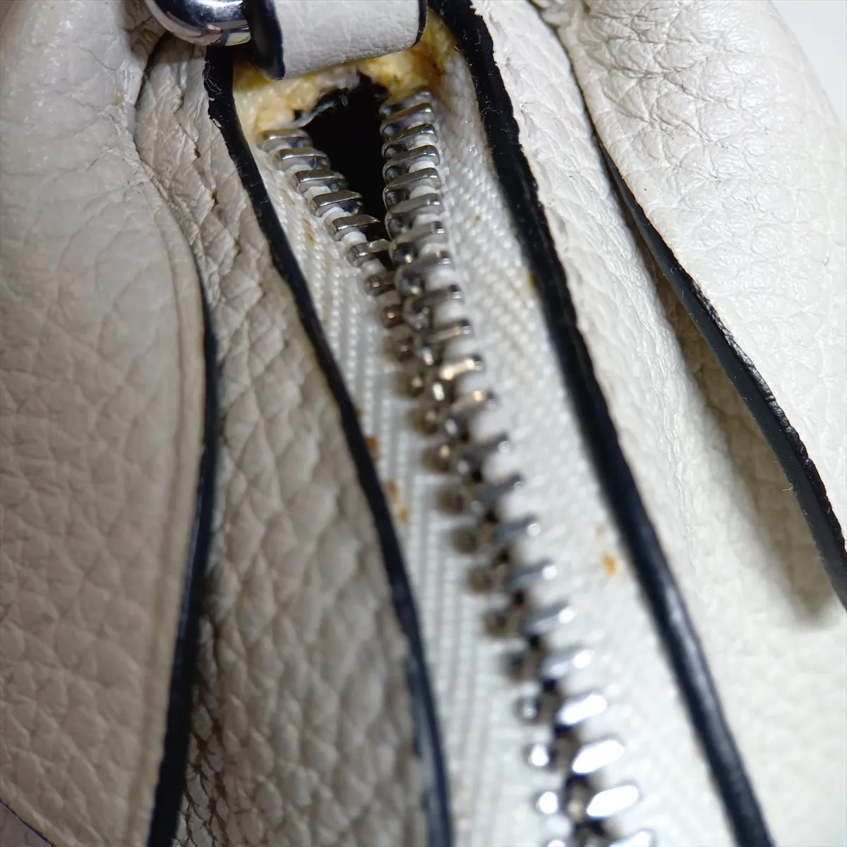 rabbit charm, leather, white, — view 5