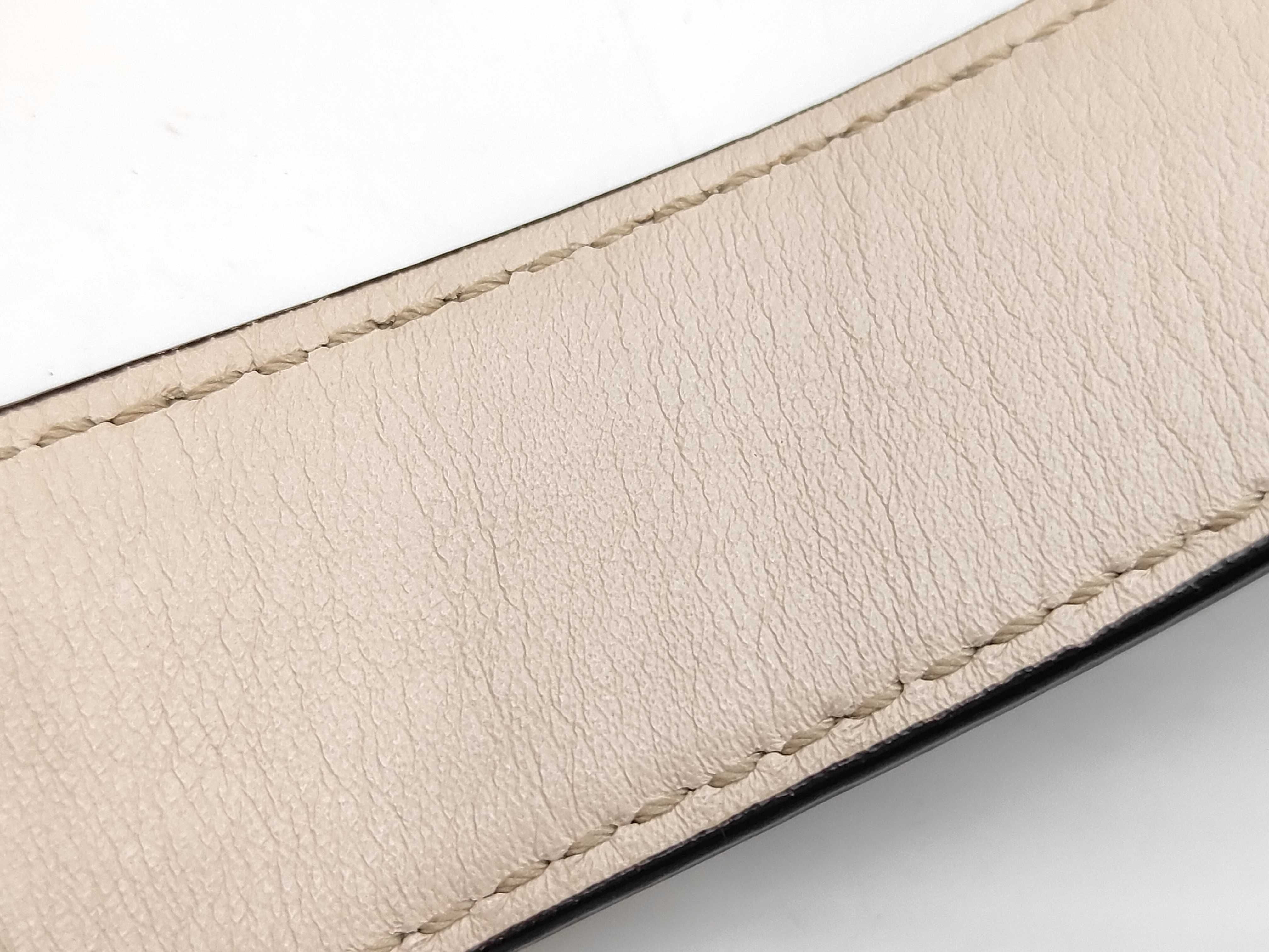 One-Shoulder Leather Ivory F13728 Shoulder Bag — view 7