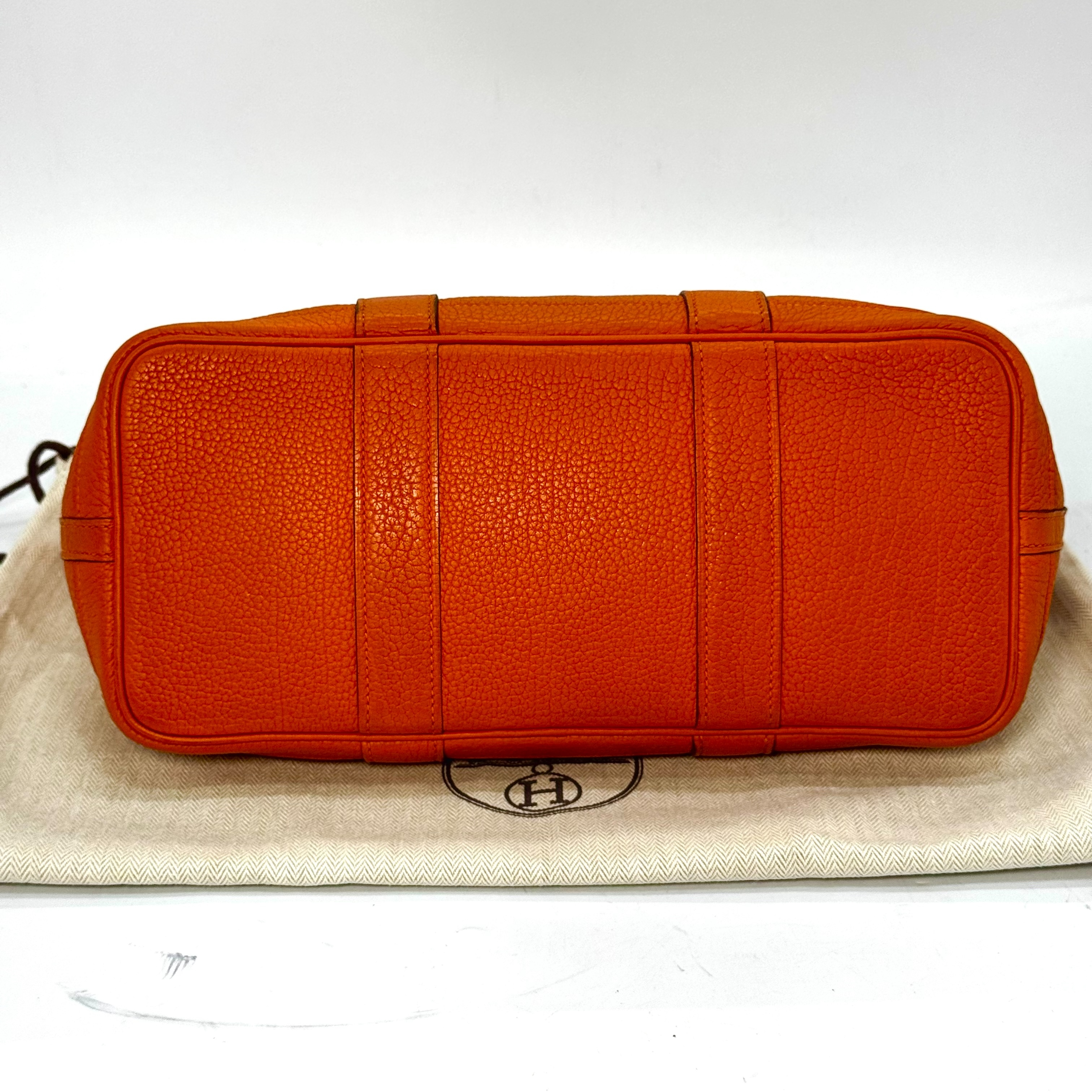 Garden Party TPM Negonda Leather, X Stamp, Orange, Silver Hardware, Handbag — view 6