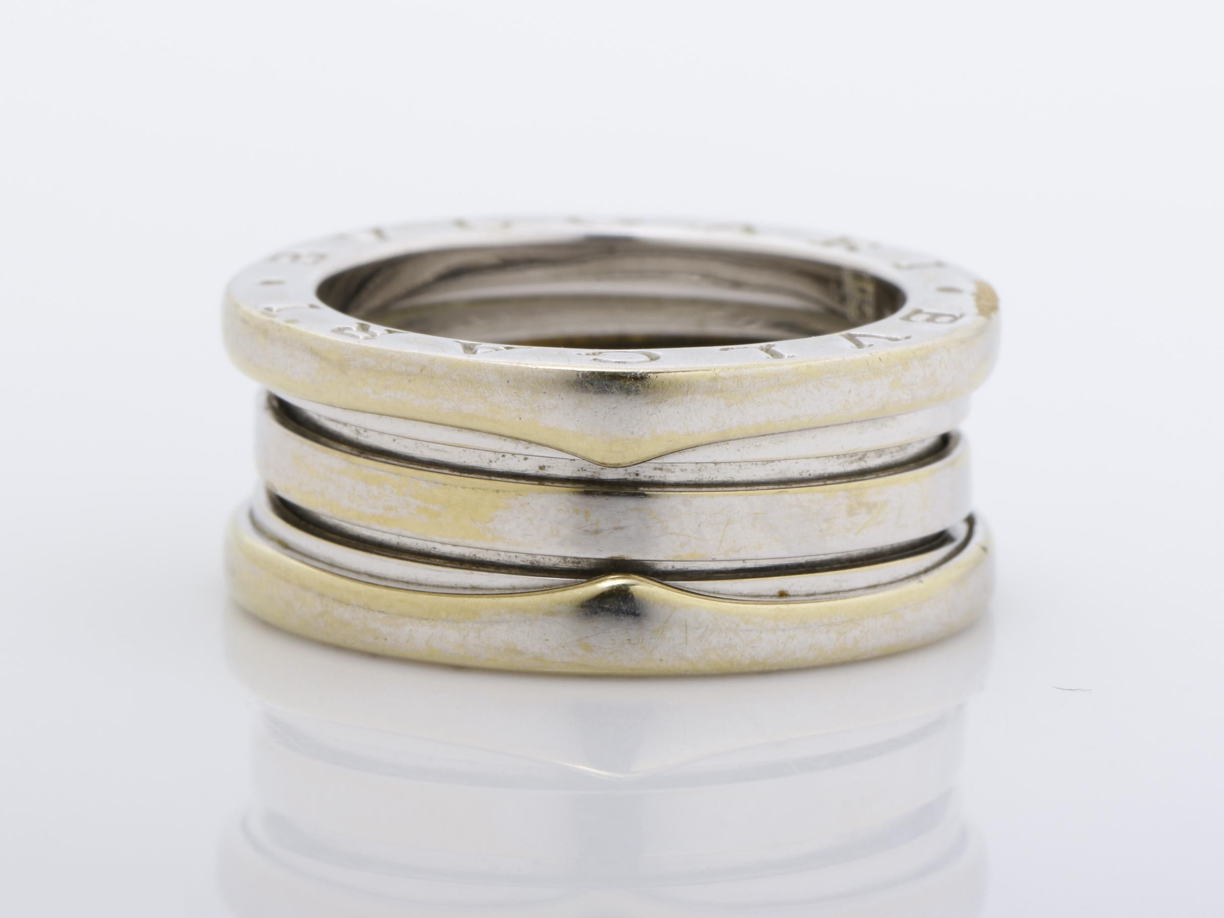 B.zero1 (precious metal) ring, 750WG, 11.2g, size #52