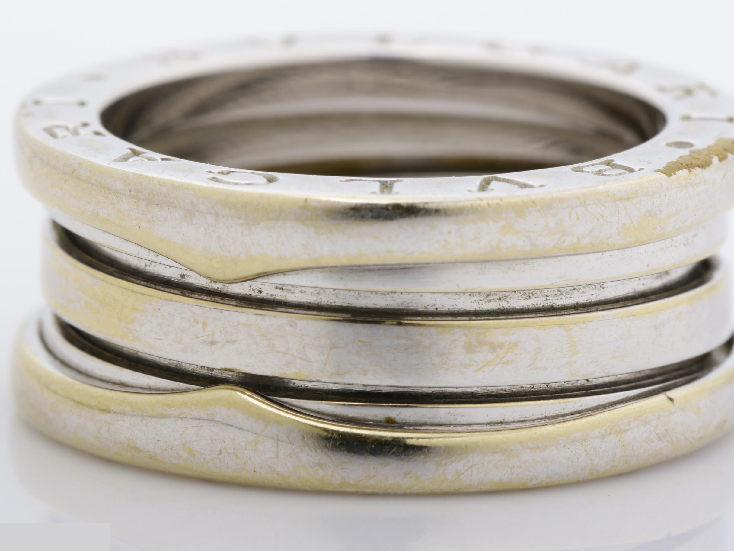 B.zero1 (precious metal) ring, 750WG, 11.2g, size #52 — view 3