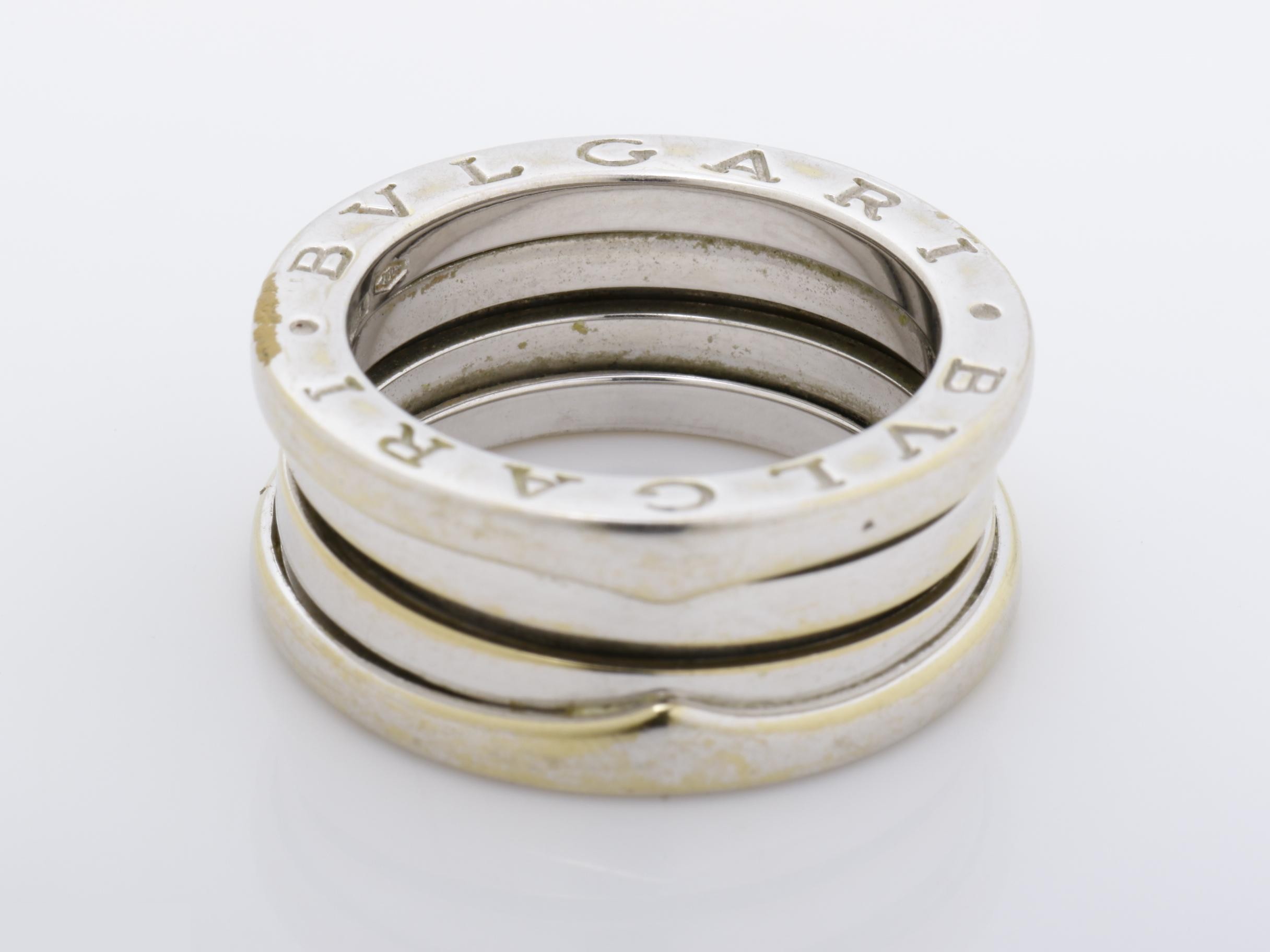 B.zero1 (precious metal) ring, 750WG, 11.2g, size #52 — view 4