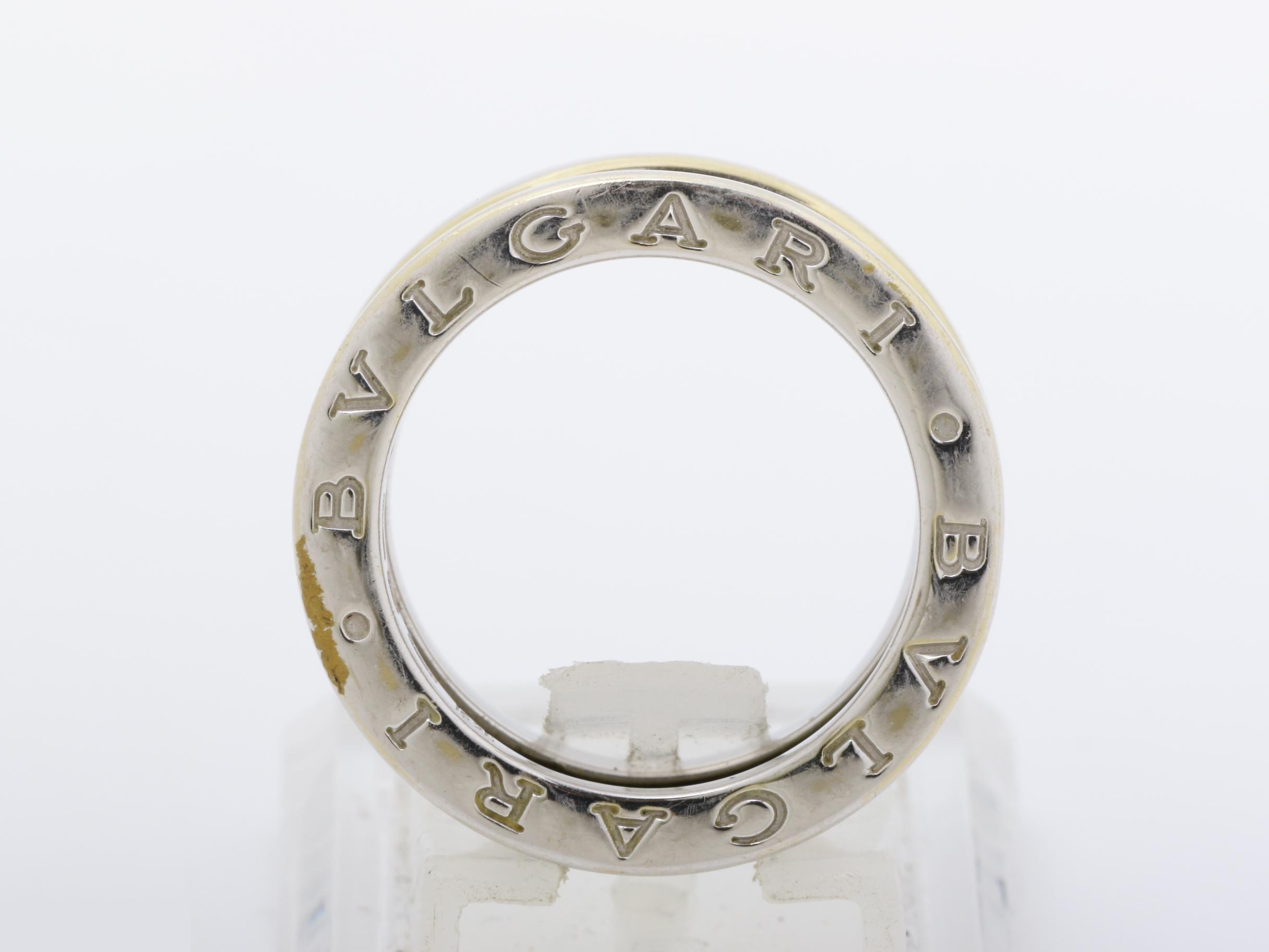B.zero1 (precious metal) ring, 750WG, 11.2g, size #52 — view 5