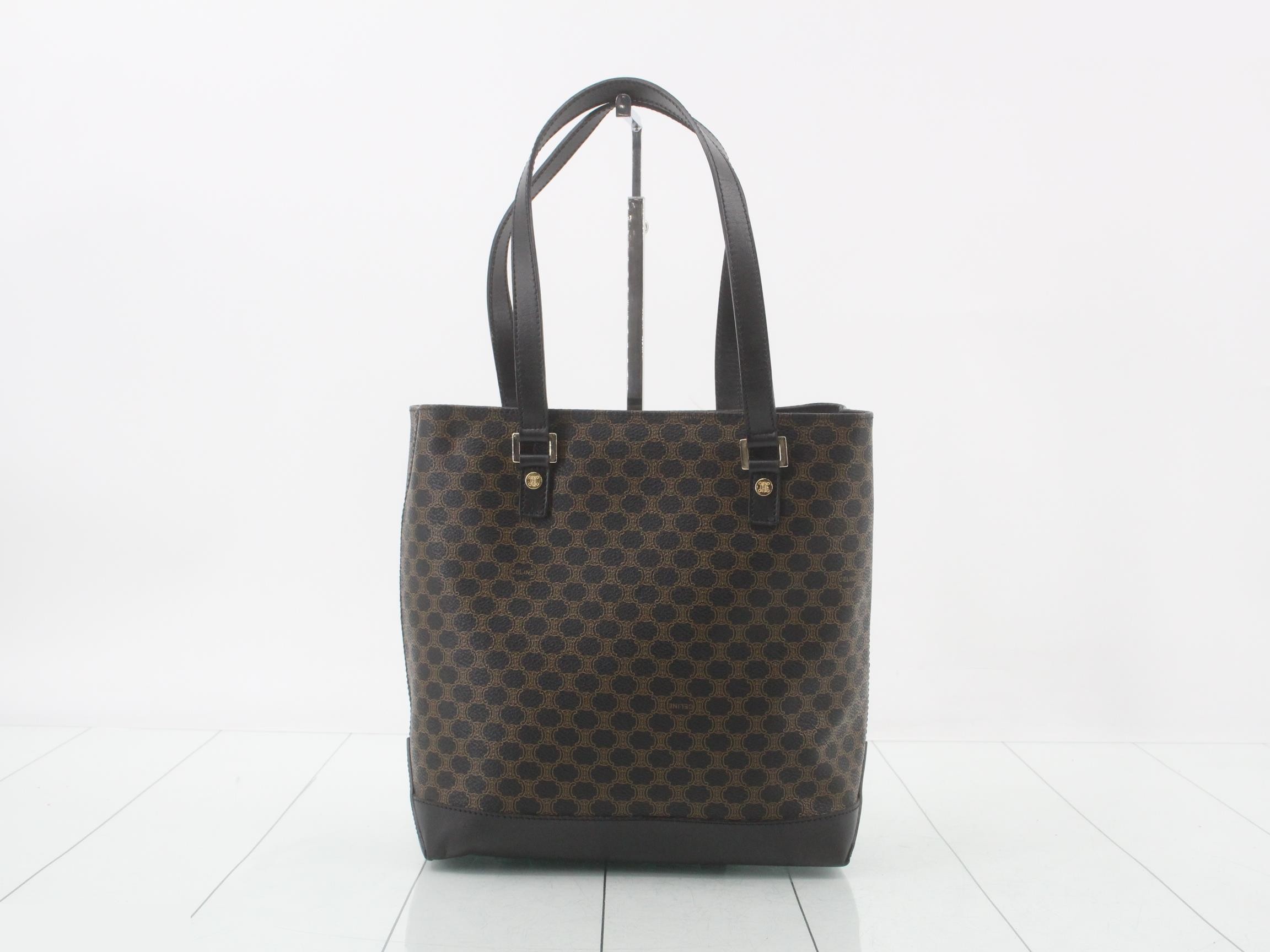 Macadam Mini Shopper Tote, Black, 23 x 24 x 11 cm