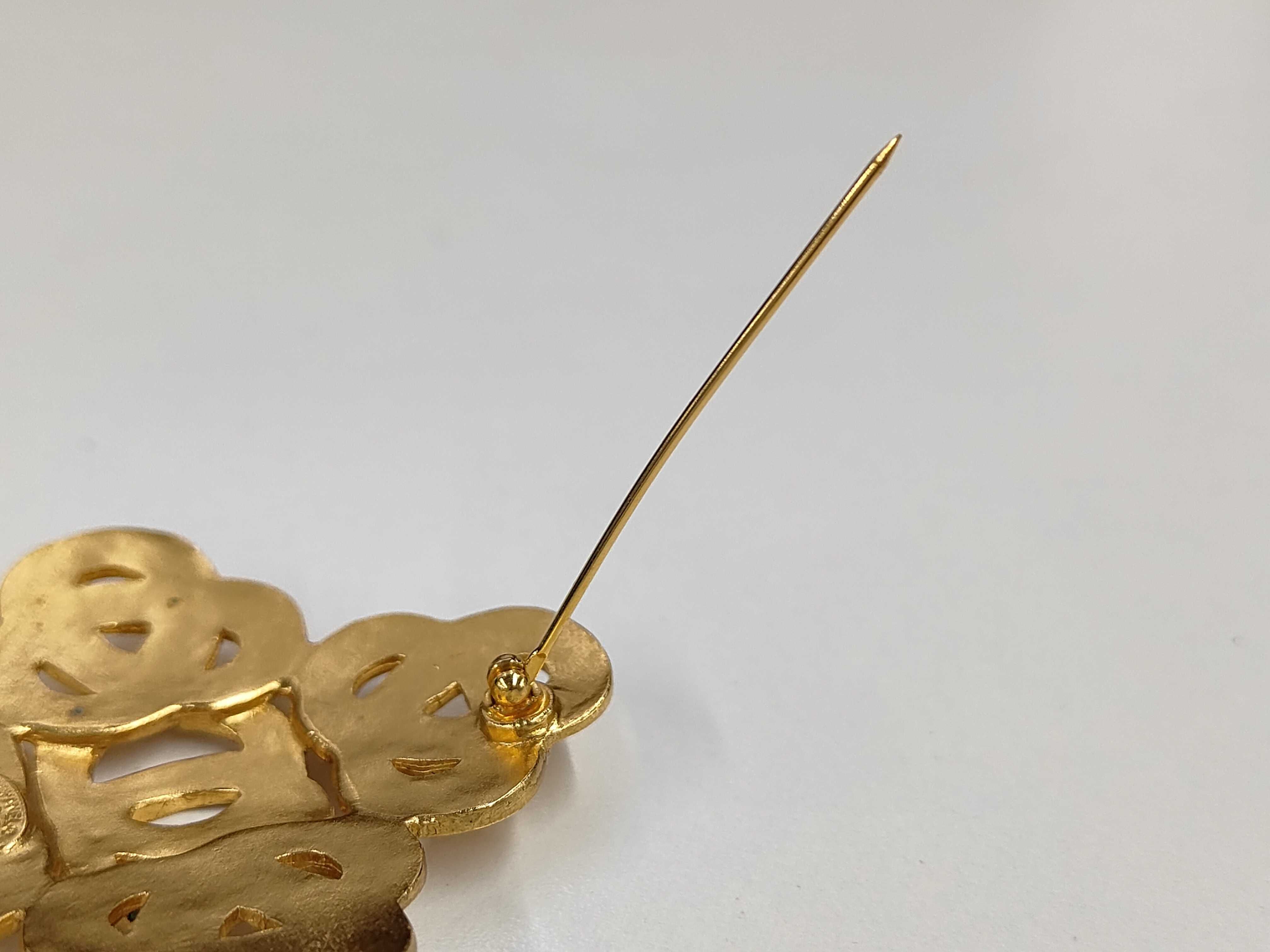 Coco Cross Brooch, Gold Brooch — view 4