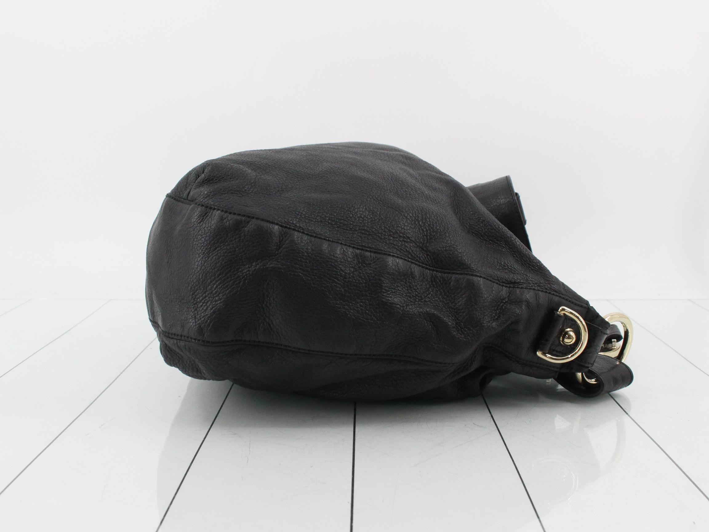 leather shoulder bag, Noir (black), 232931, 204991 — view 3