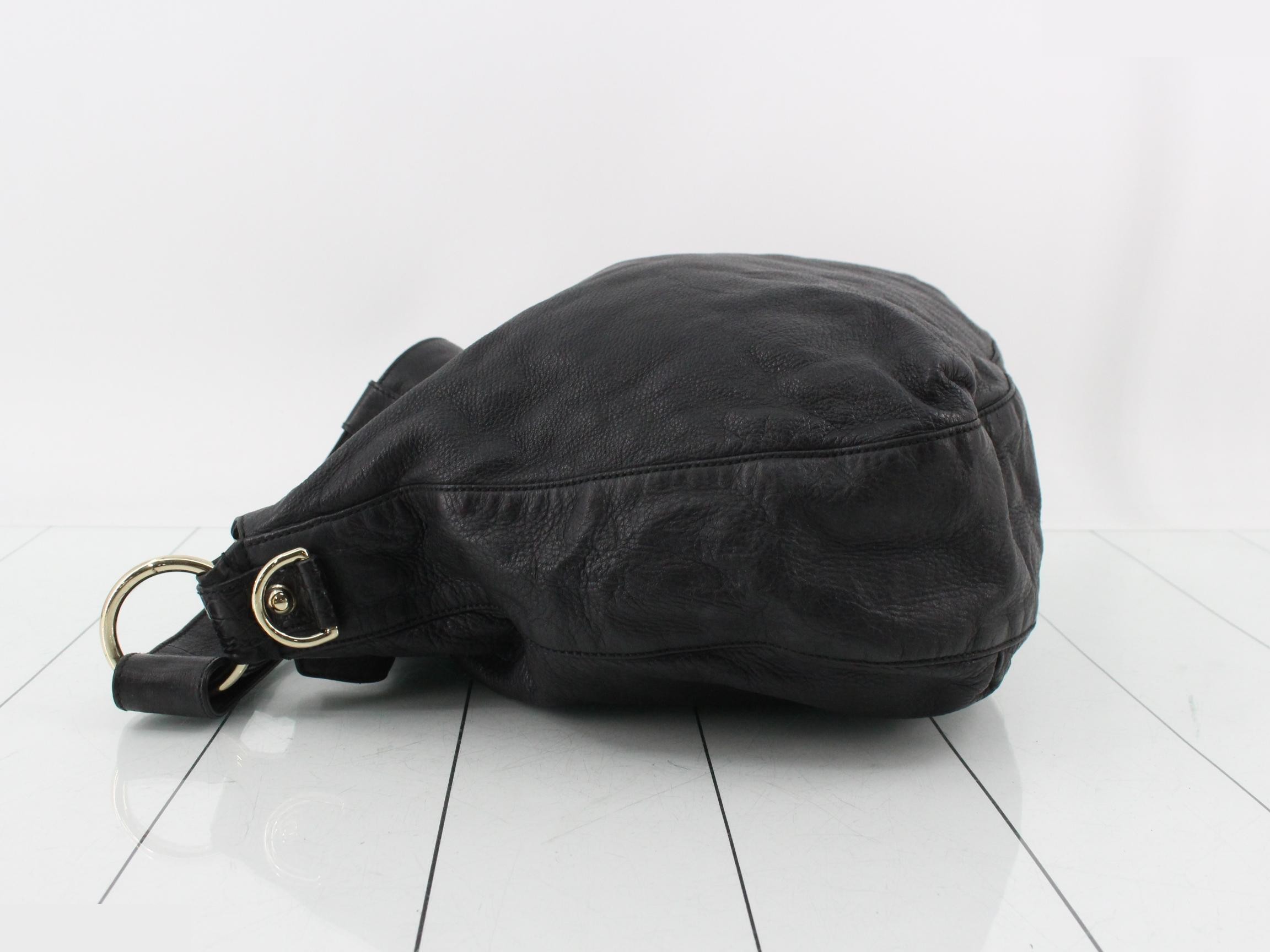 leather shoulder bag, Noir (black), 232931, 204991 — view 4