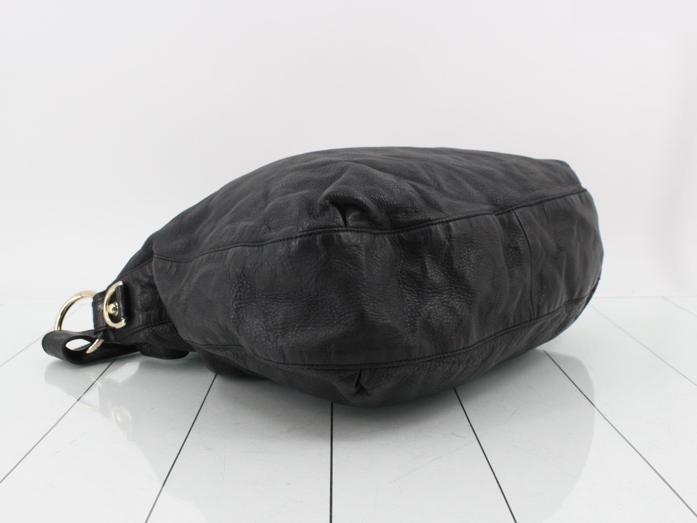leather shoulder bag, Noir (black), 232931, 204991 — view 5