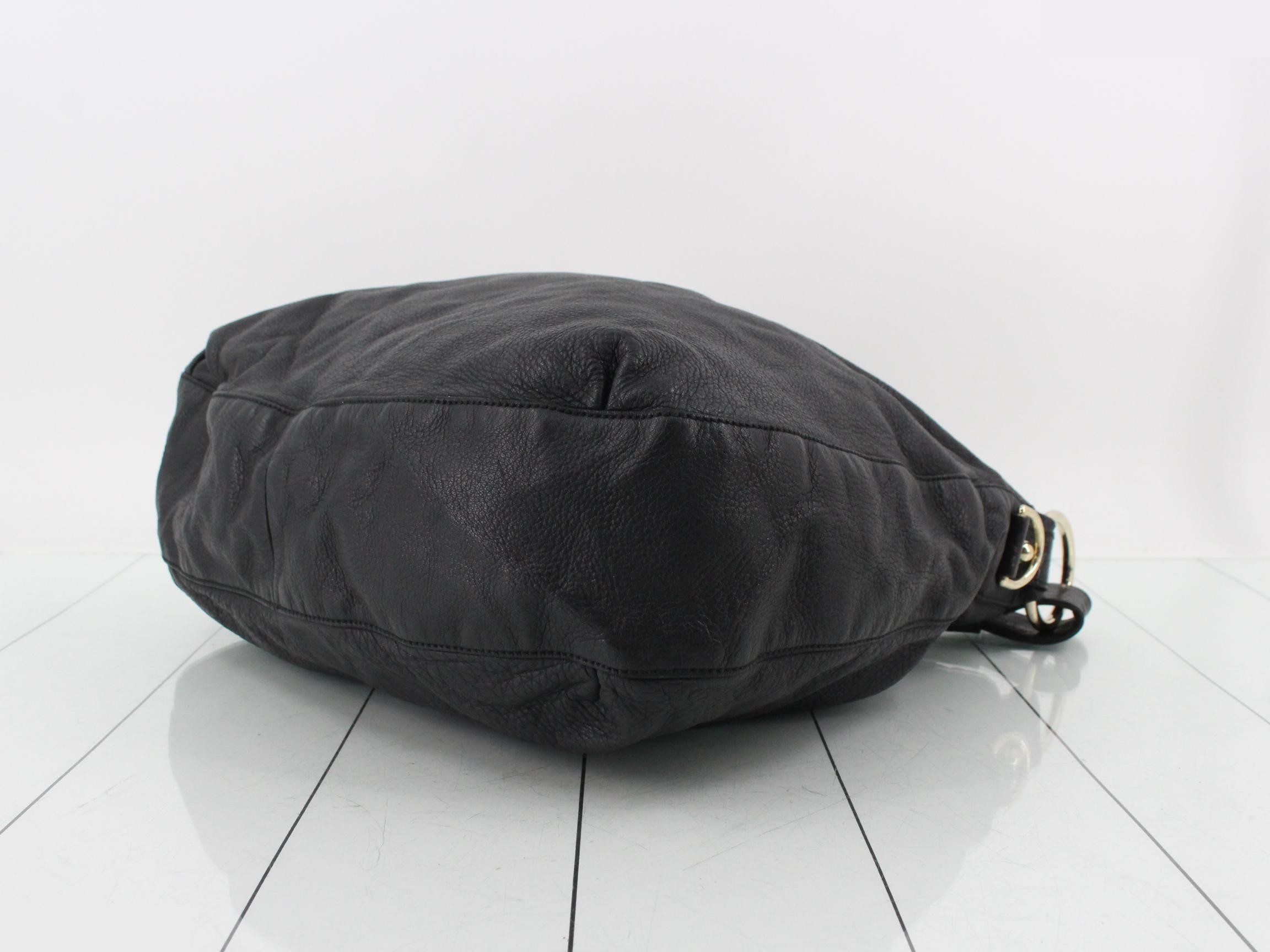 leather shoulder bag, Noir (black), 232931, 204991 — view 6