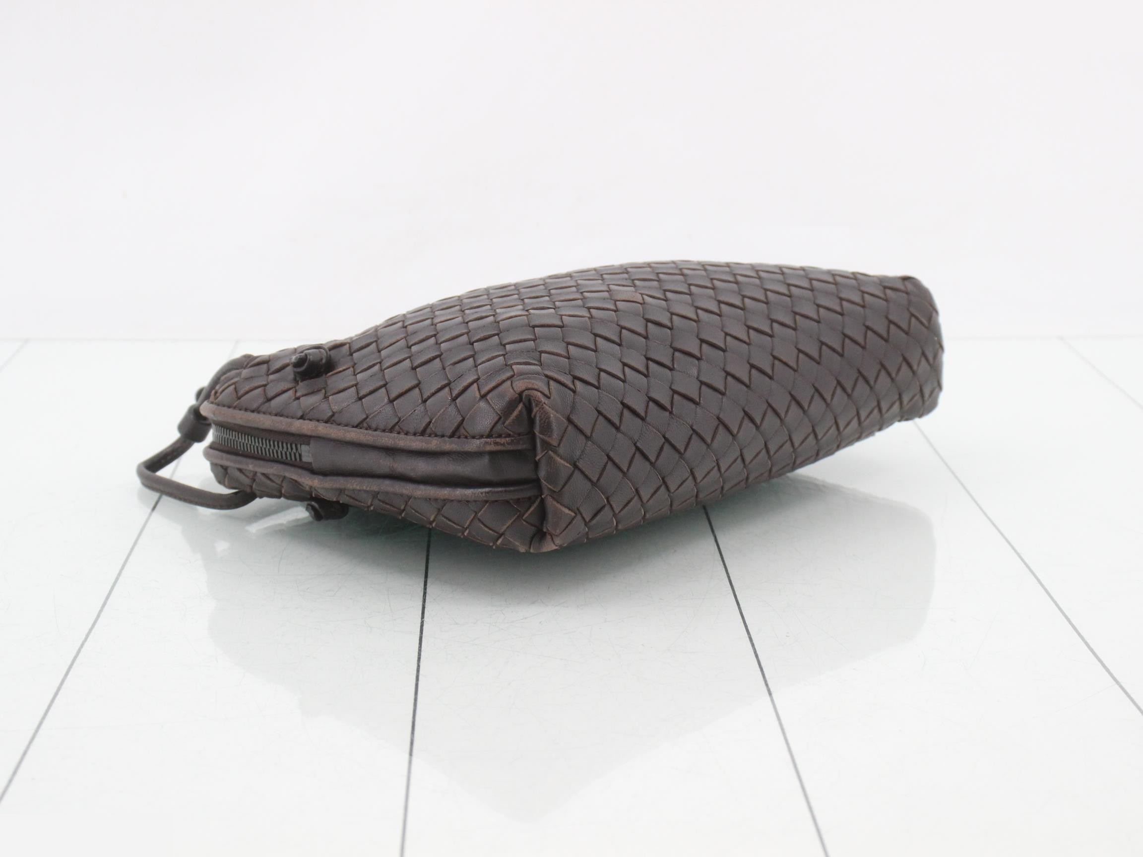 Intrecciato (bag) - Shoulder bag, leather, brown — view 5