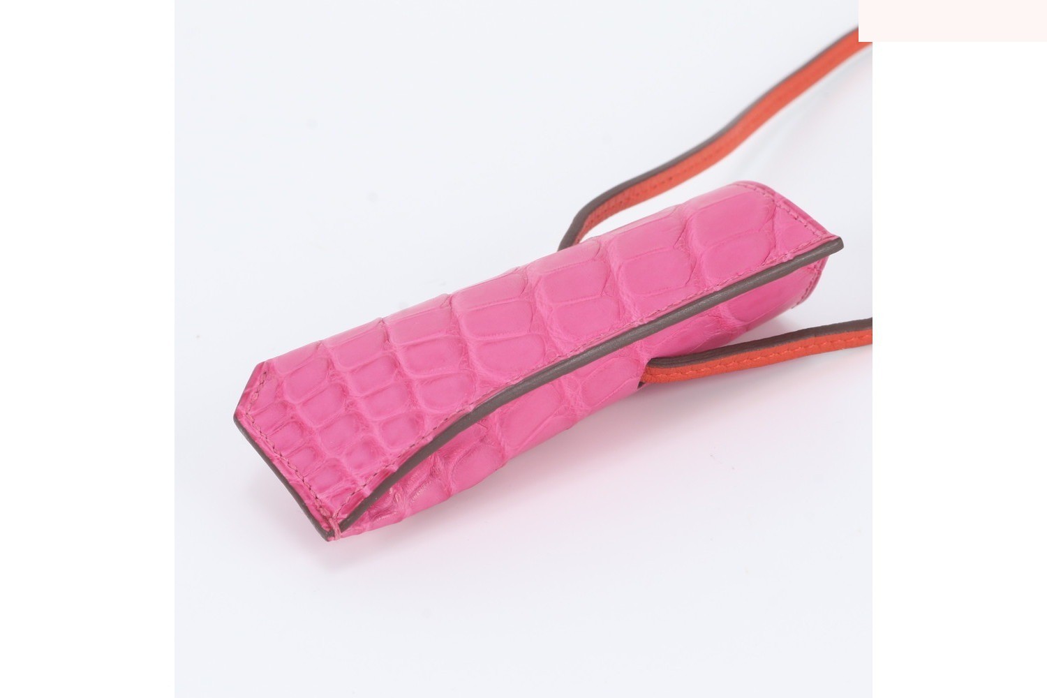Z-stamped alligator leather kiss holder lip case — view 3