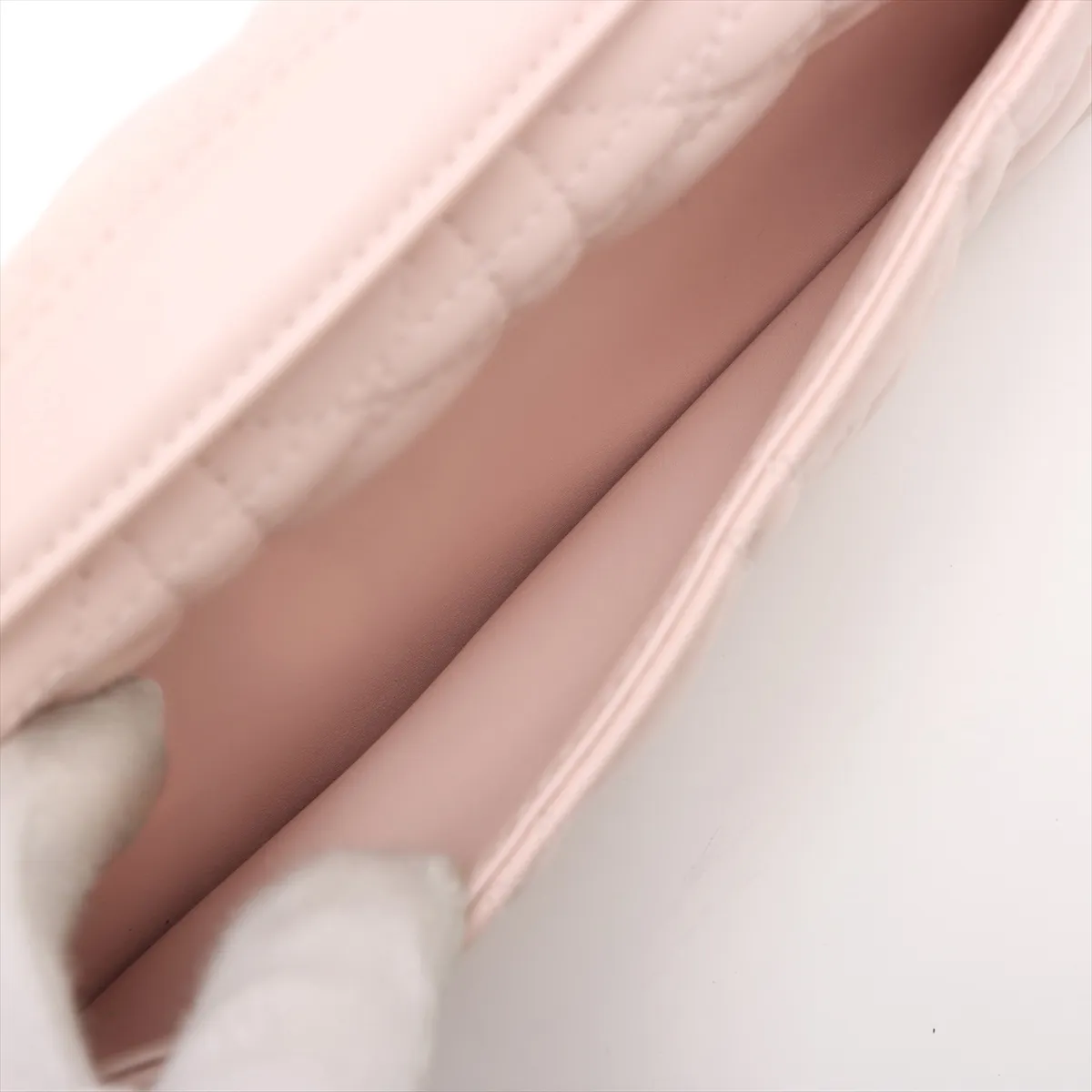 Cannage Miss Dior Leather 2-Way Shoulder Bag, Pink, Star Mark — view 10