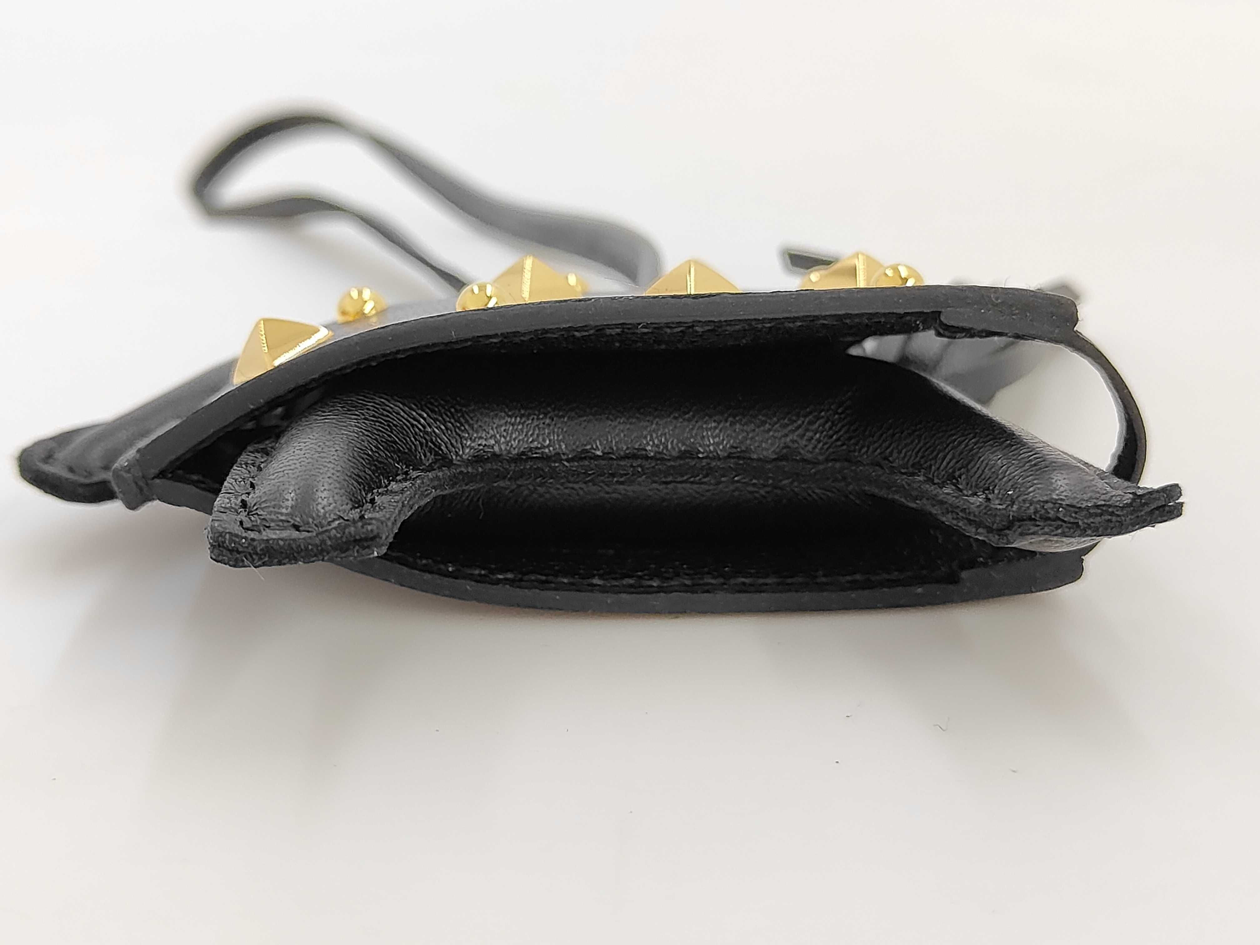 Rodeo Robeo Lock PM K stamp:2025 Charm Agneau Milo Noir Black Gold Studs Other Accessories — view 6