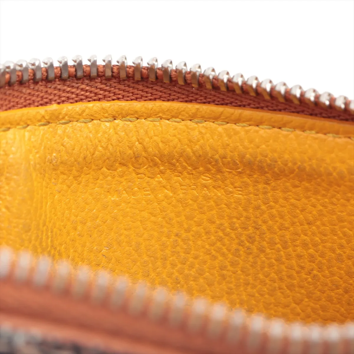 Herringbone Bourbon Card Holder PVC x Leather Fragment Case Brown — view 4