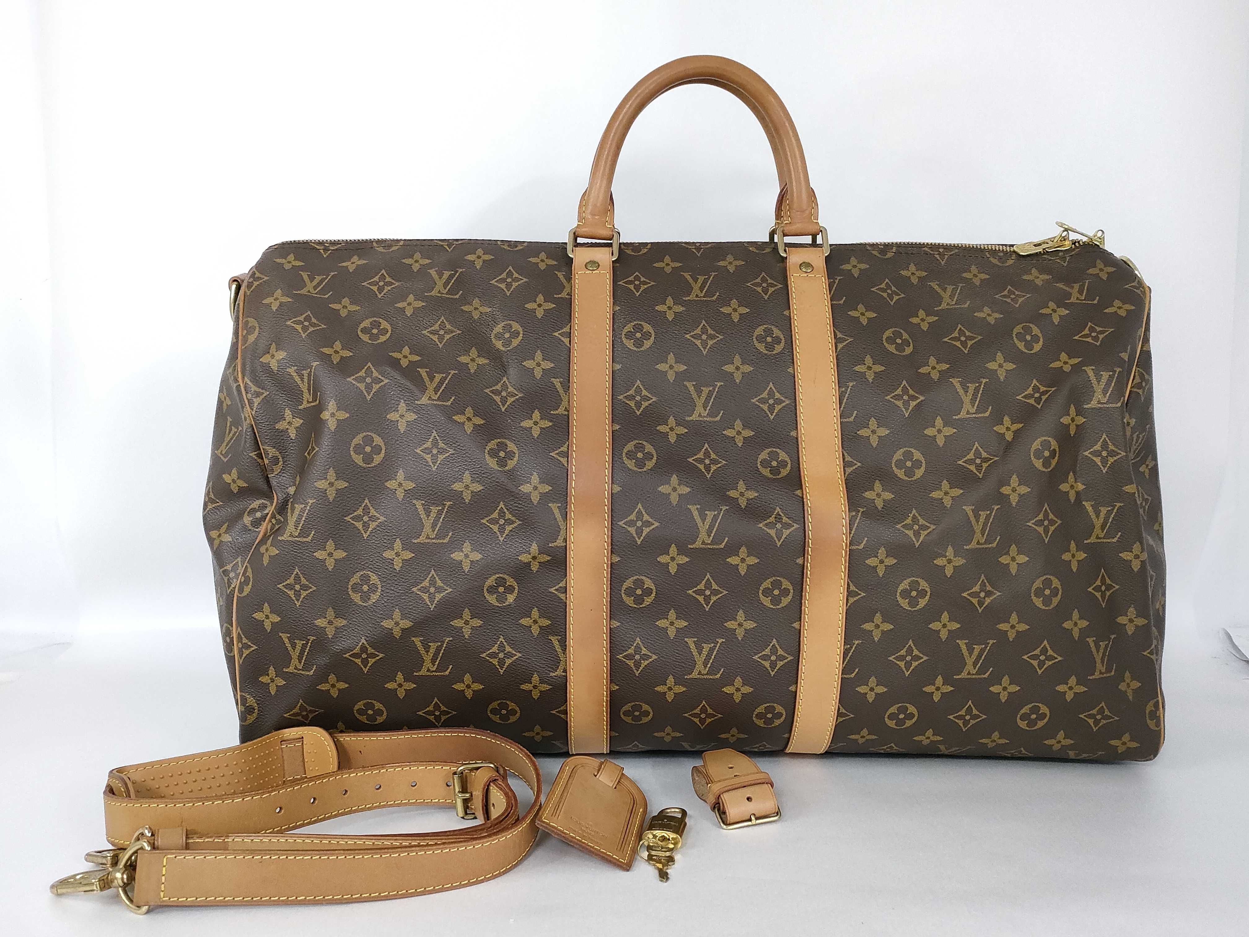 Monogram Vuitton Keepall Bandoulière 55 M41414 Boston Bag