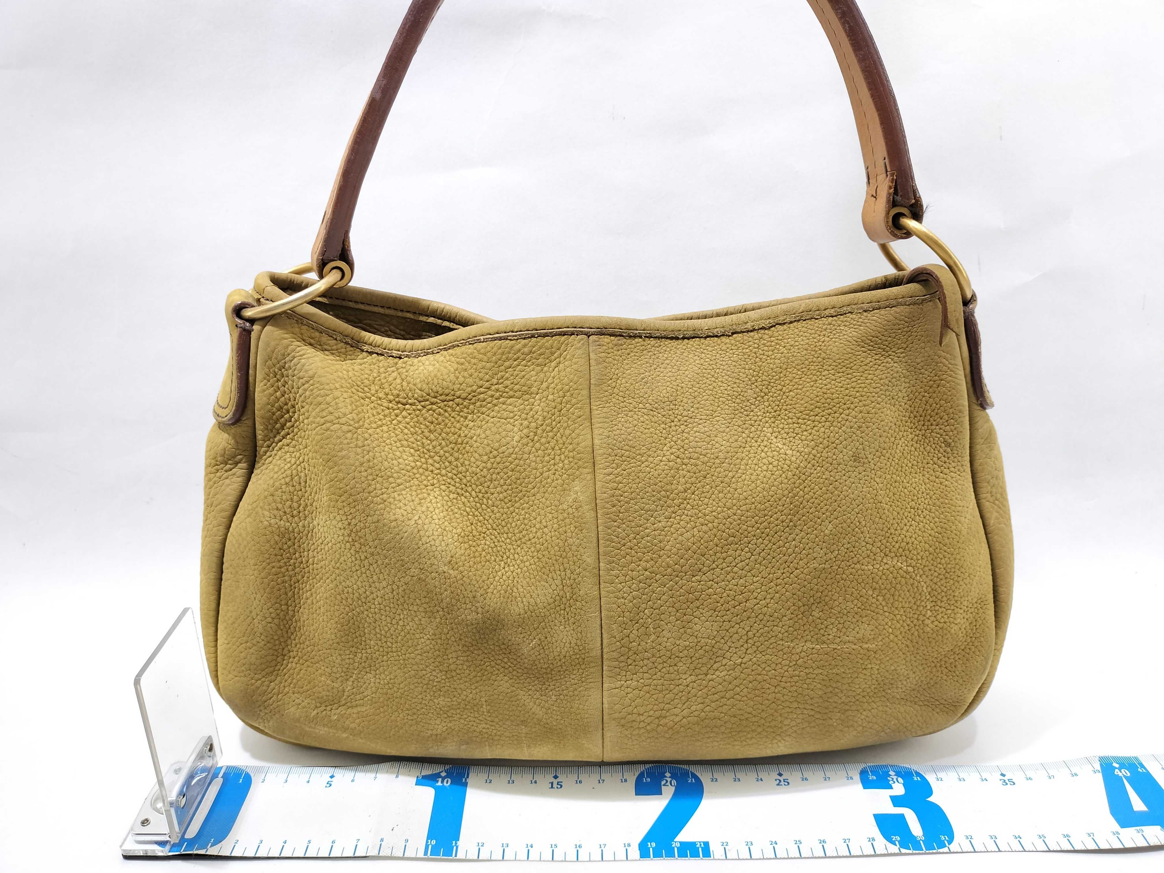 handbag embossed logo nubuck handbag — view 2