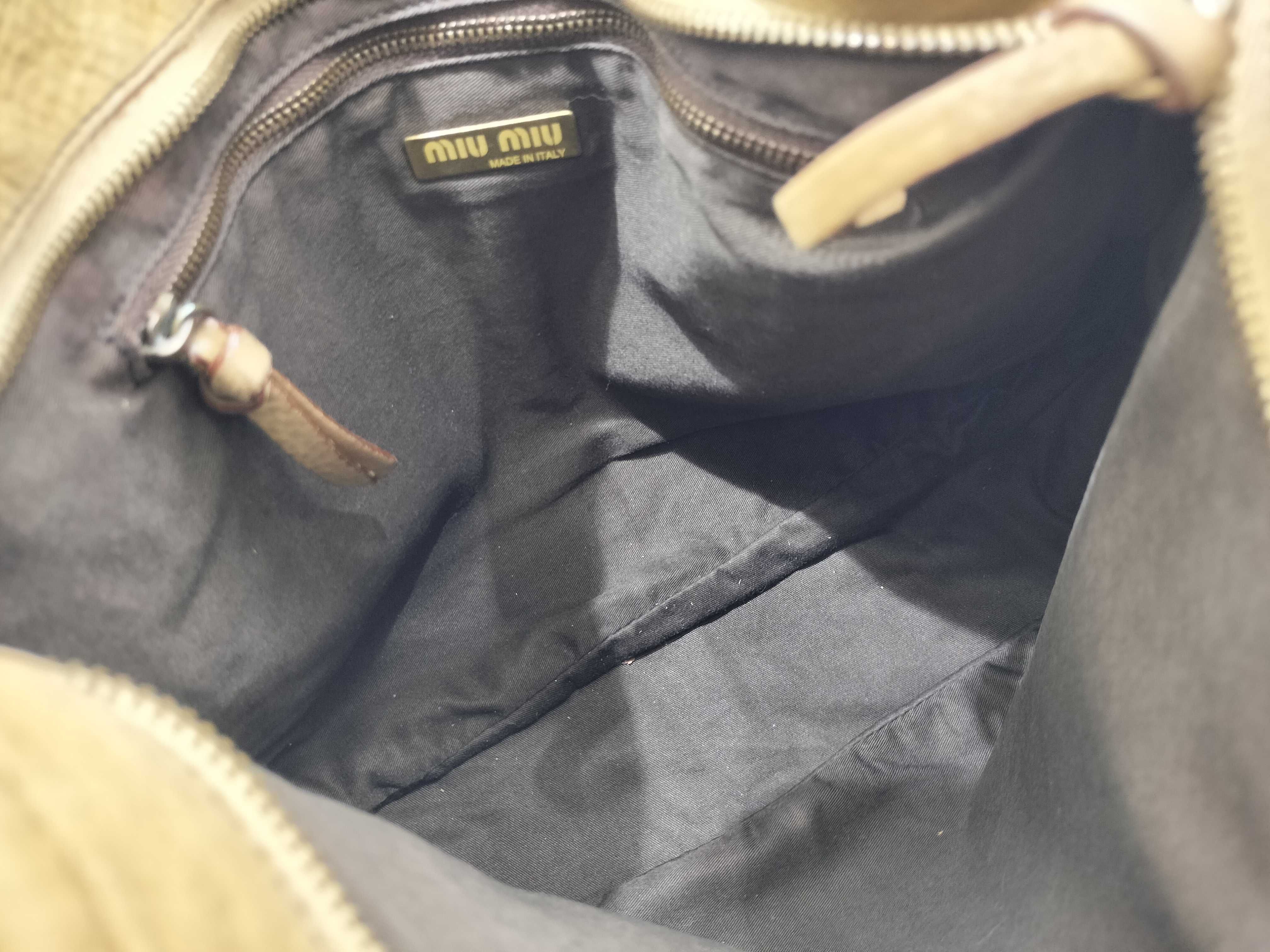 handbag embossed logo nubuck handbag — view 11