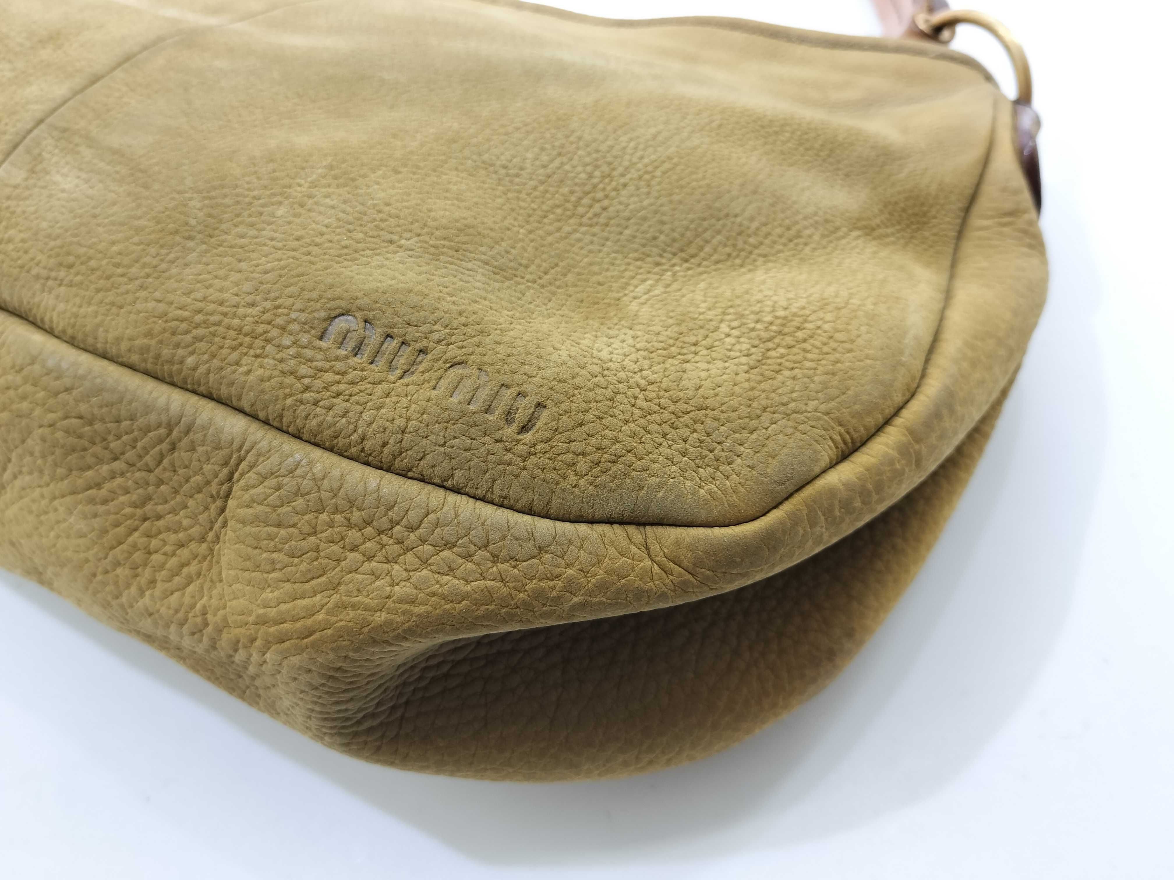 handbag embossed logo nubuck handbag — view 5